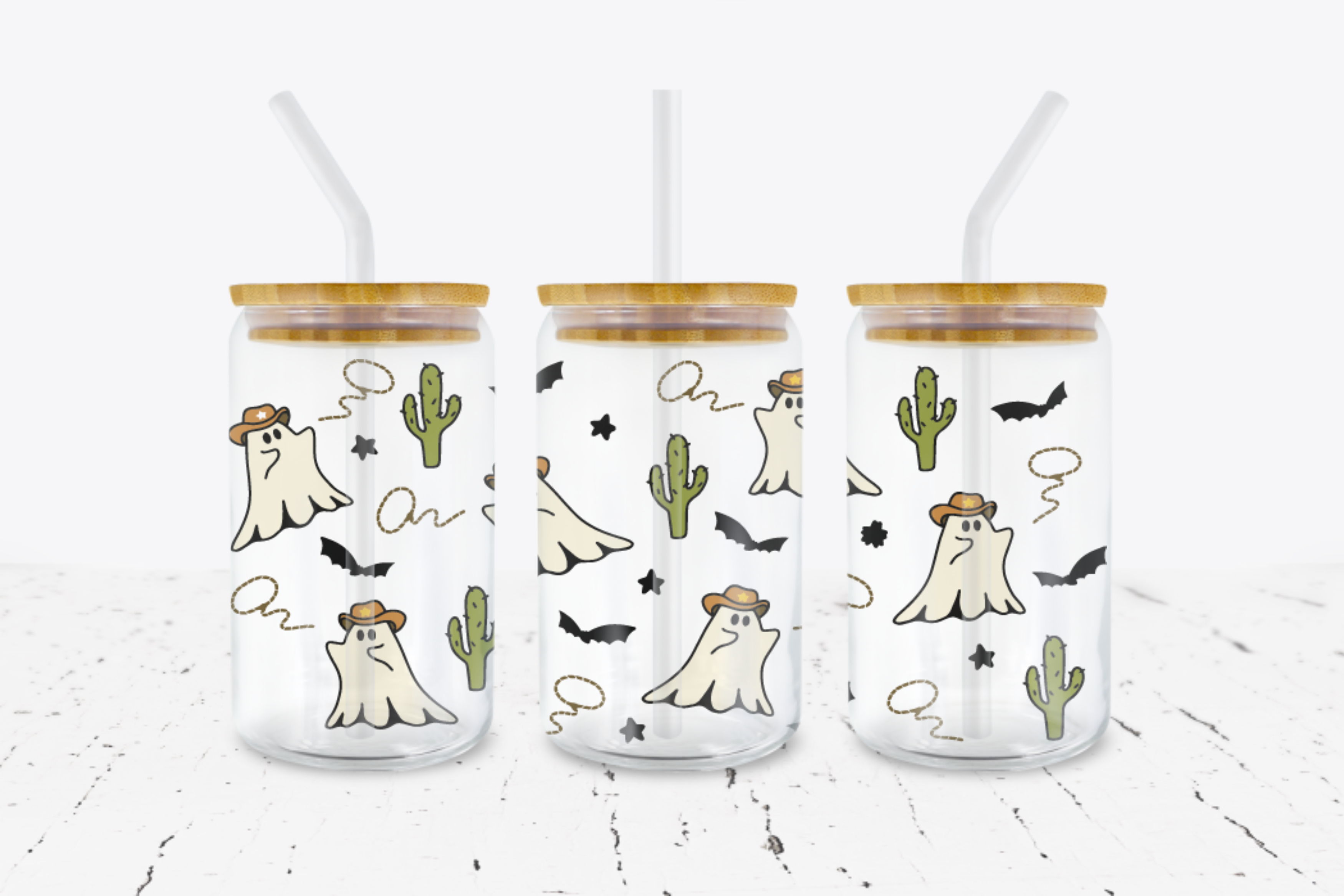 Cowboy Ghosts -  UV DTF Transfer Wraps