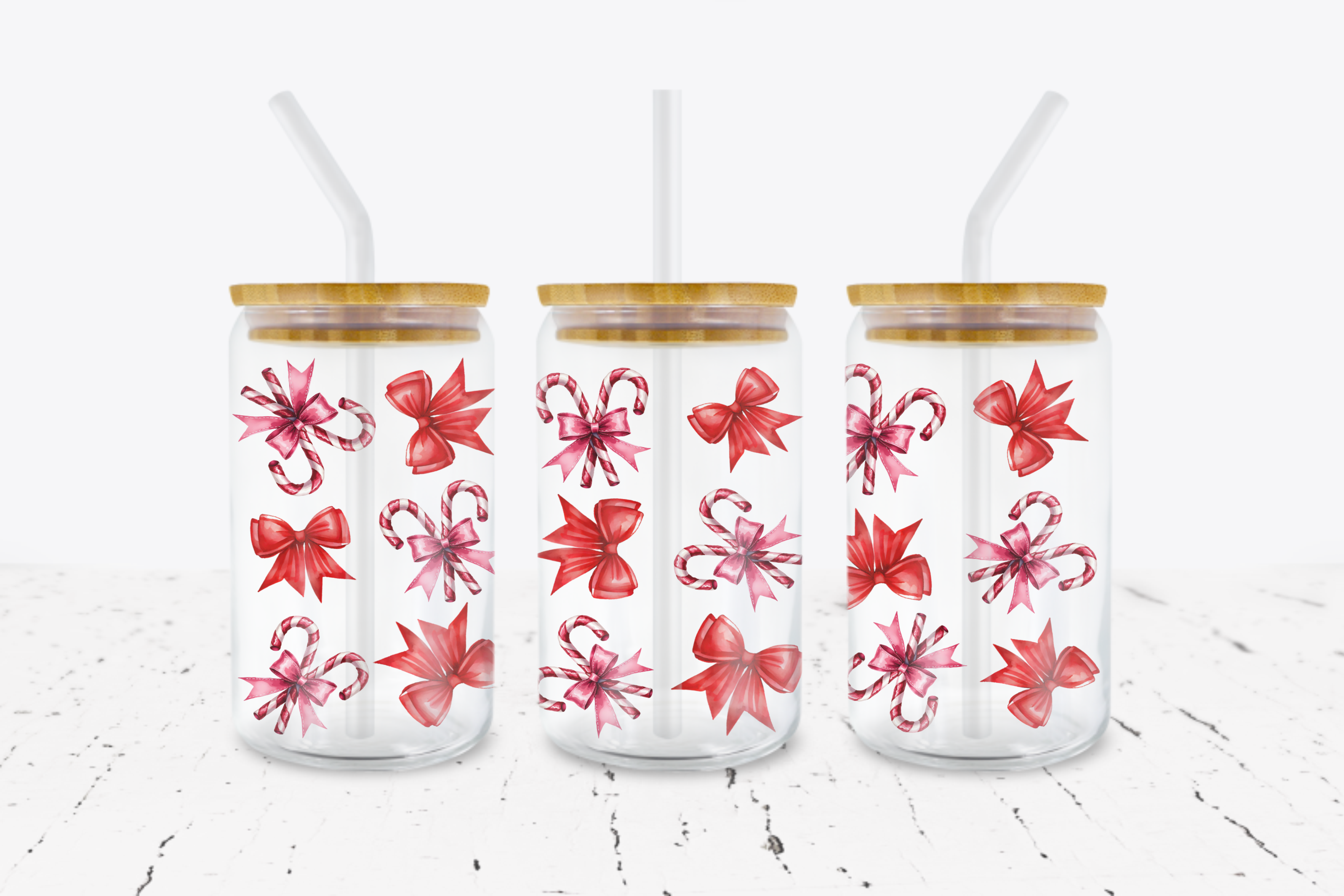 Candy Canes -  UV DTF Transfer Wraps