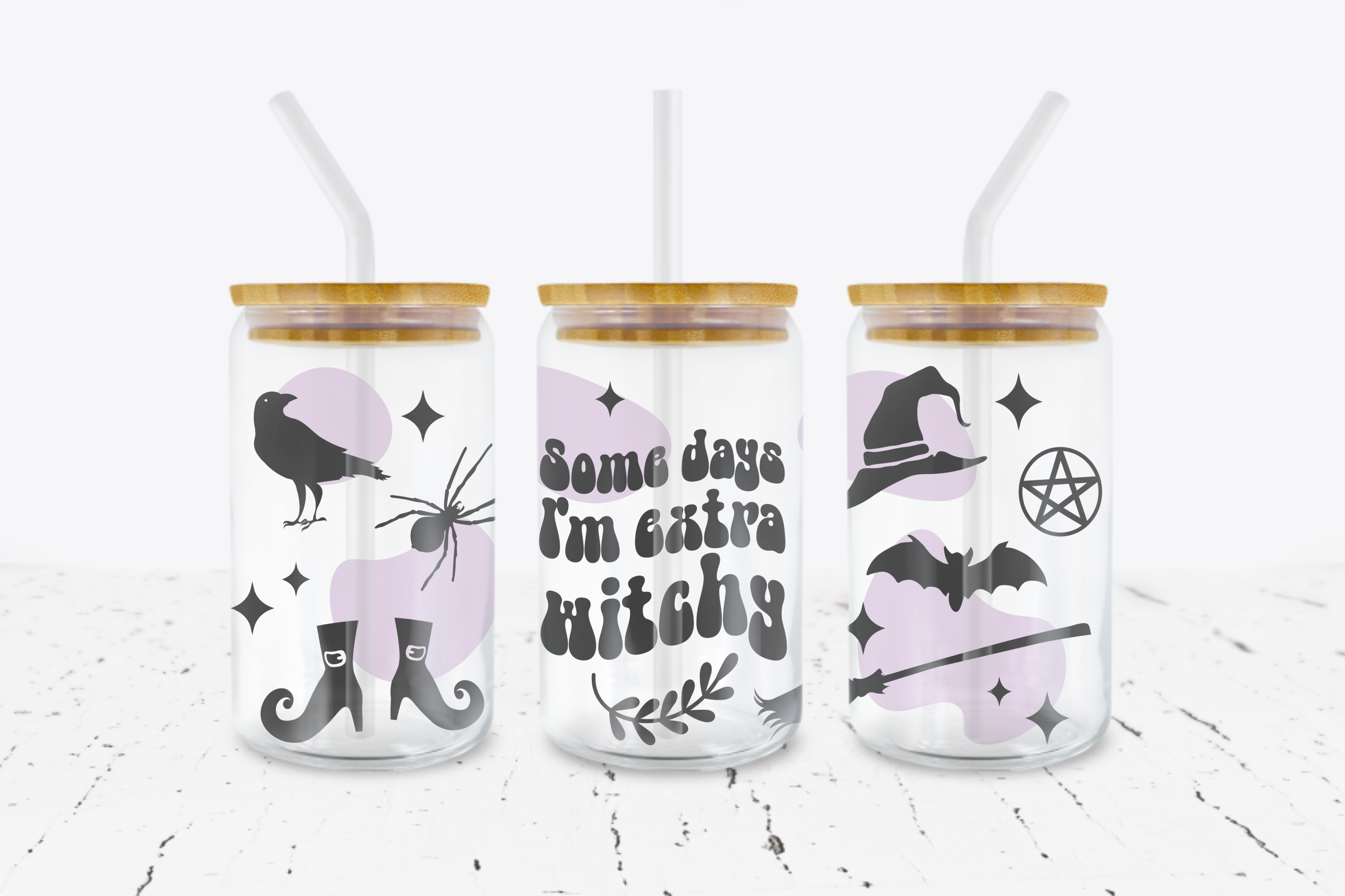 Some Days I'm Extra Witchy -  UV DTF Transfer Wraps