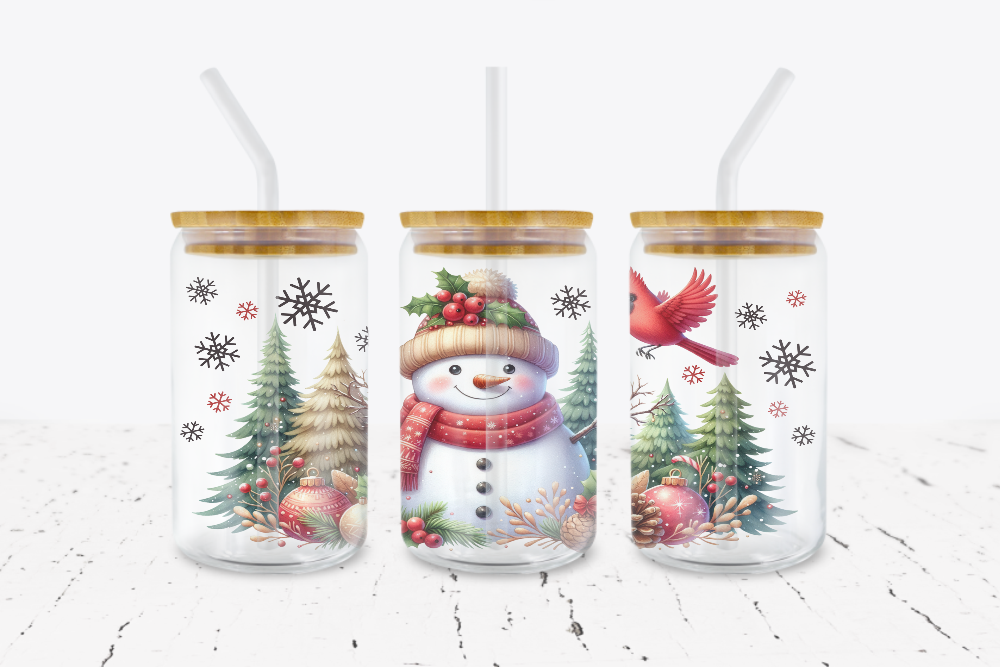 Snowman -  UV DTF Transfer Wraps