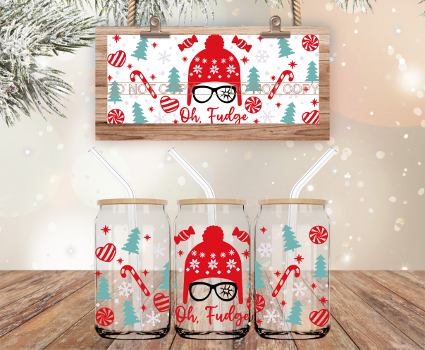 Christmas Movie - 16 oz Libbey Glass Can Wrap