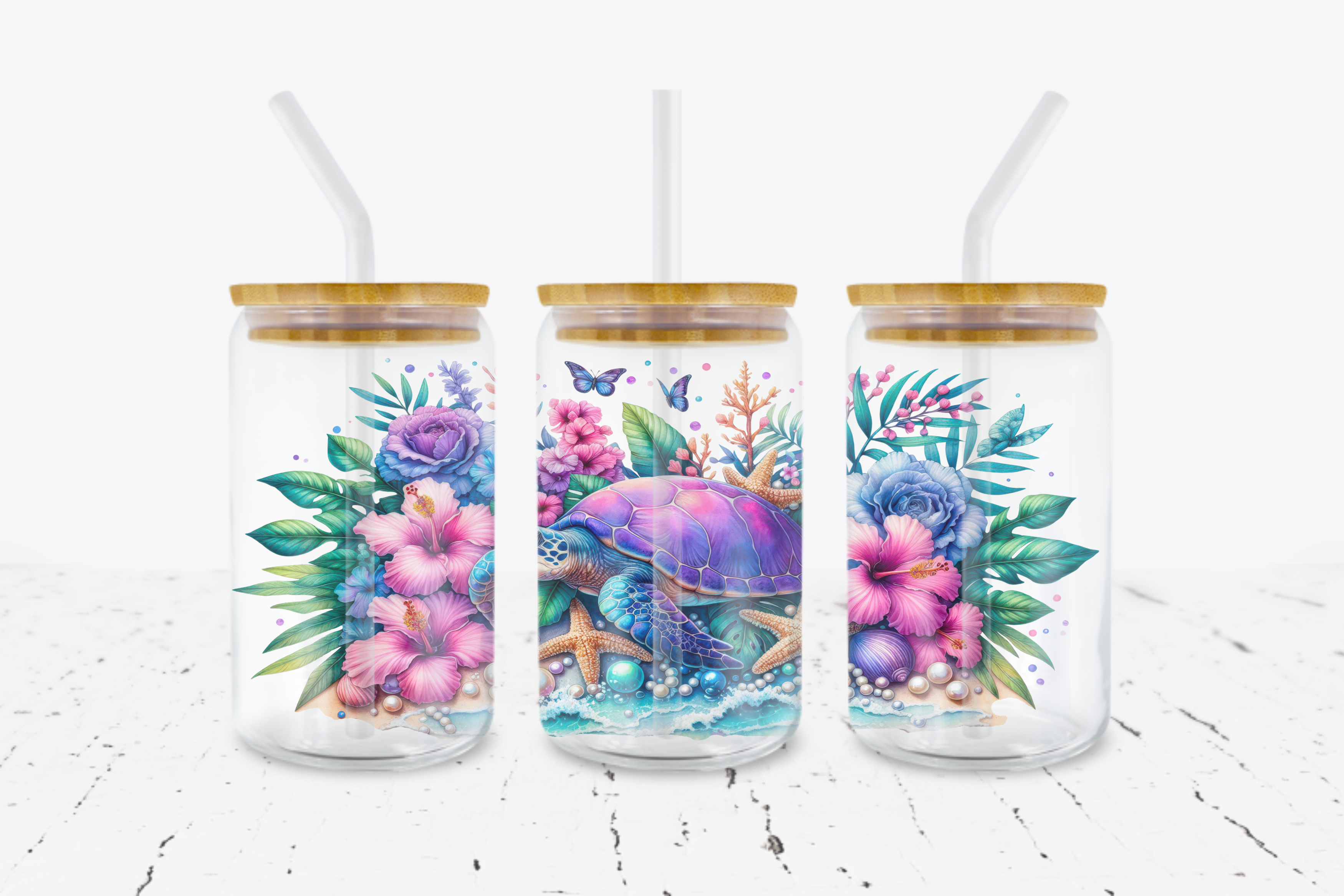 Sea Turtle -  UV DTF Transfer Wraps