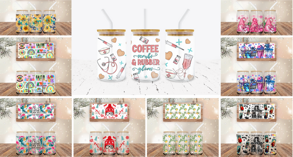 16 oz - Libbey Tumbler Wrap Sublimation Transfers