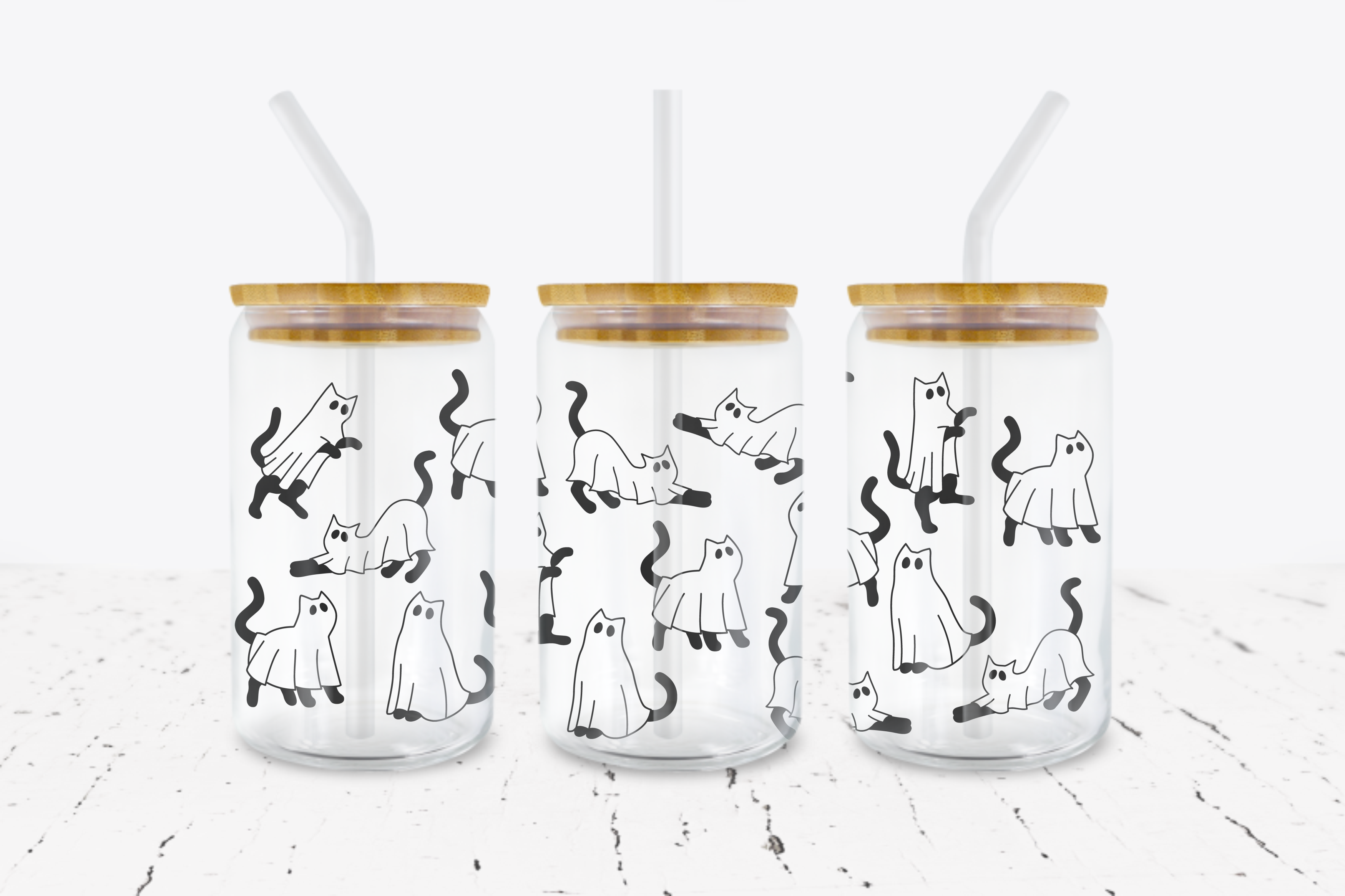 Spooky Cats -  UV DTF Transfer Wraps