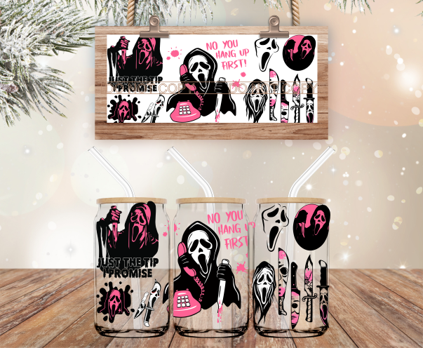 No You Hang Up First - 16 oz Libbey Glass Can Wrap