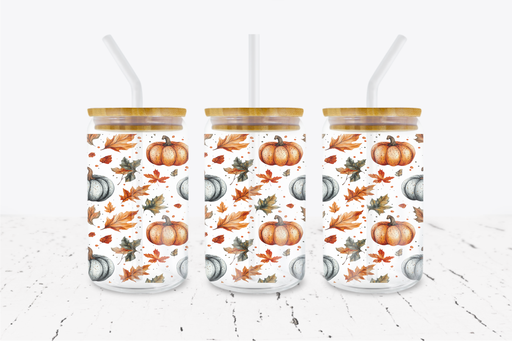 Halloween Pumpkins -  UV DTF Transfer Wraps