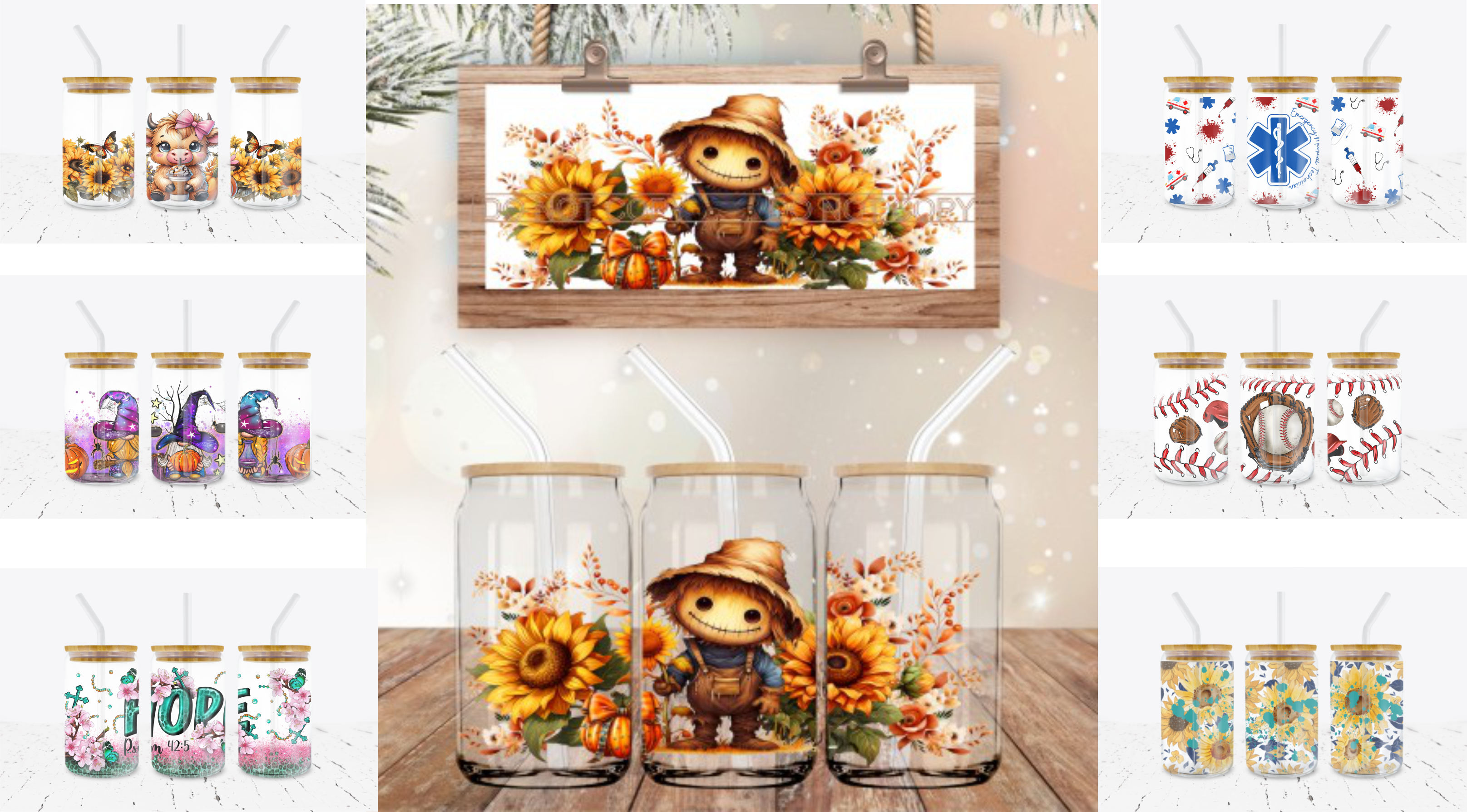 Libbey Glass Can -  UV DTF Transfer Sticker - Overstock