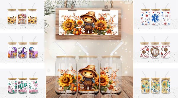 Libbey Glass Can -  UV DTF Transfer Sticker - Overstock