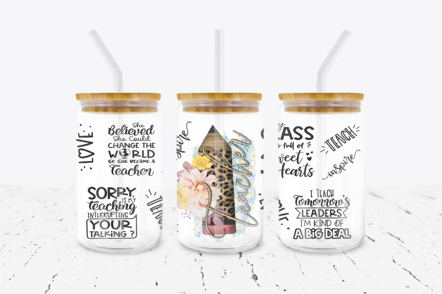 Teacher -  UV DTF Transfer Wraps