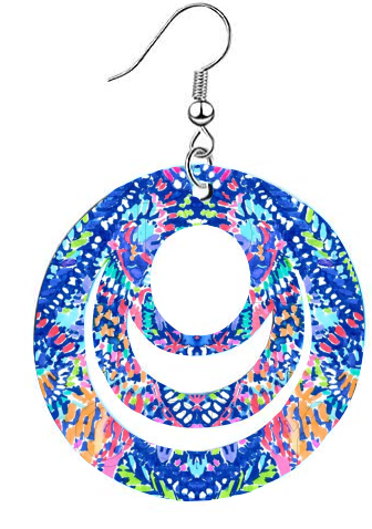 Boutique - Lilly P Inspired - Round Template Transfers