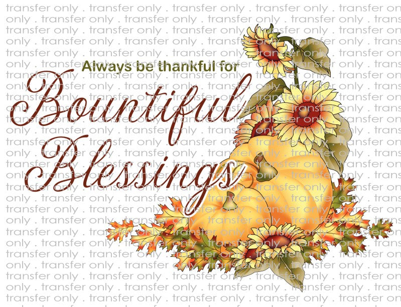 Thanksgiving - Waterslide, Sublimation Transfers