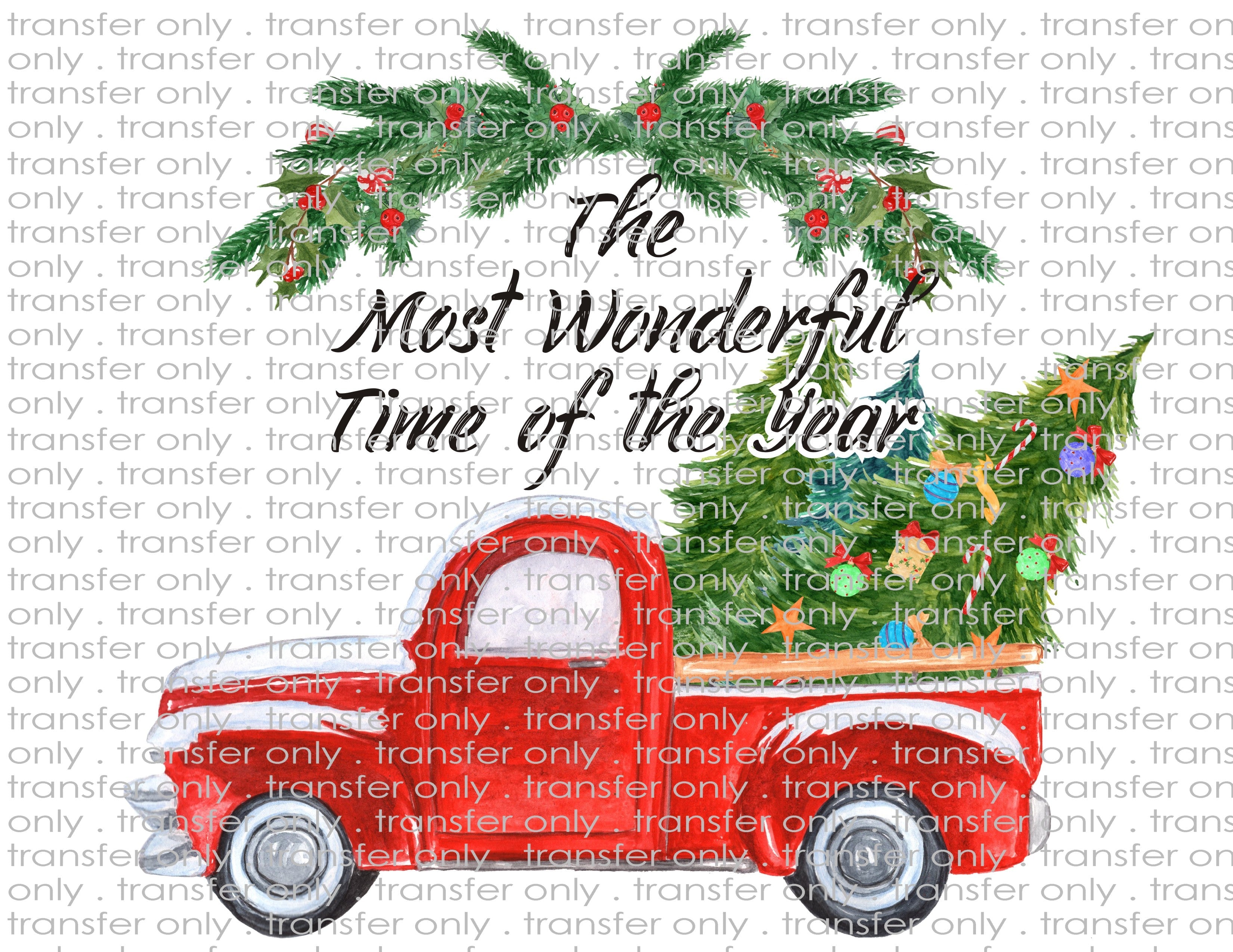 Waterslide, Sublimation Transfers - Christmas