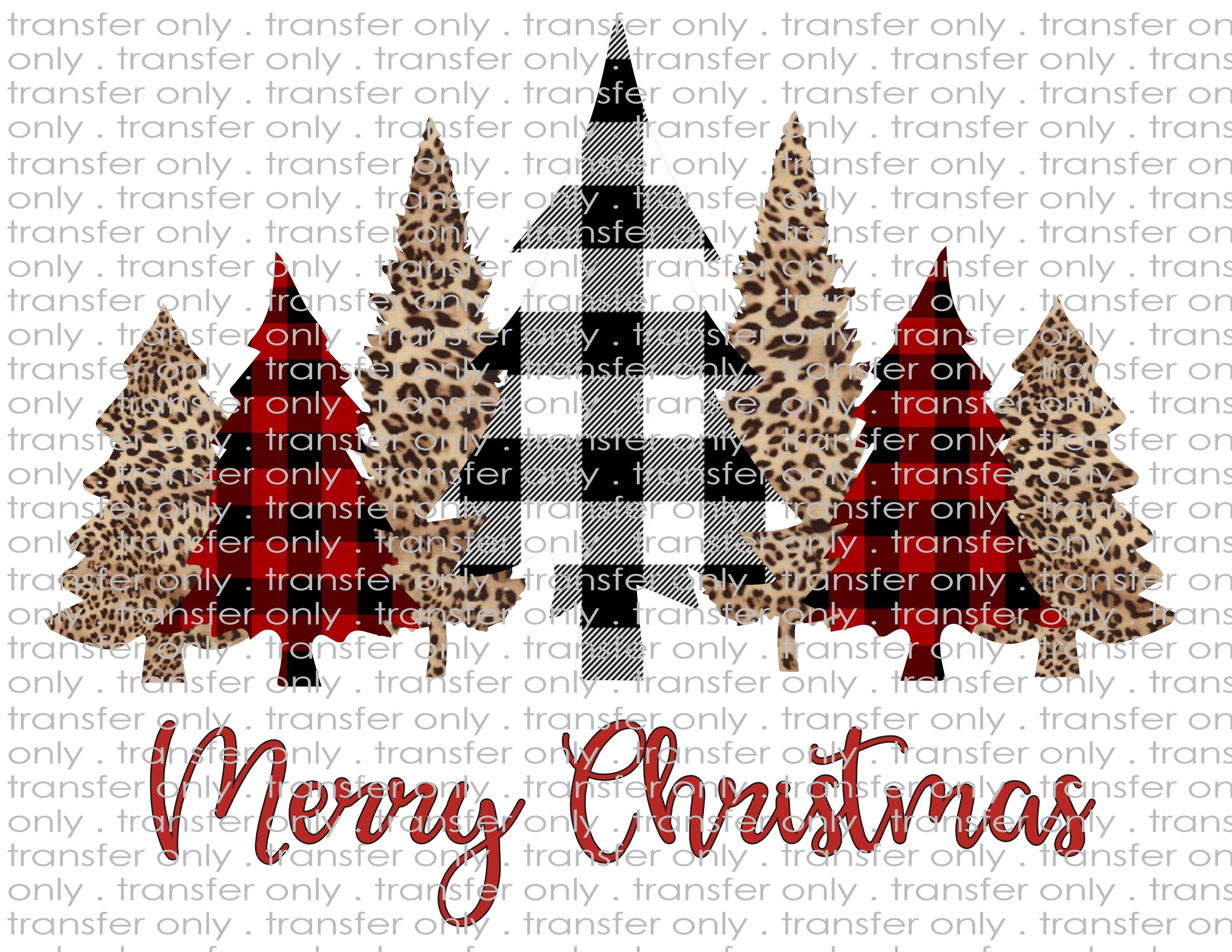 Christmas Trees - Waterslide, Sublimation Transfers