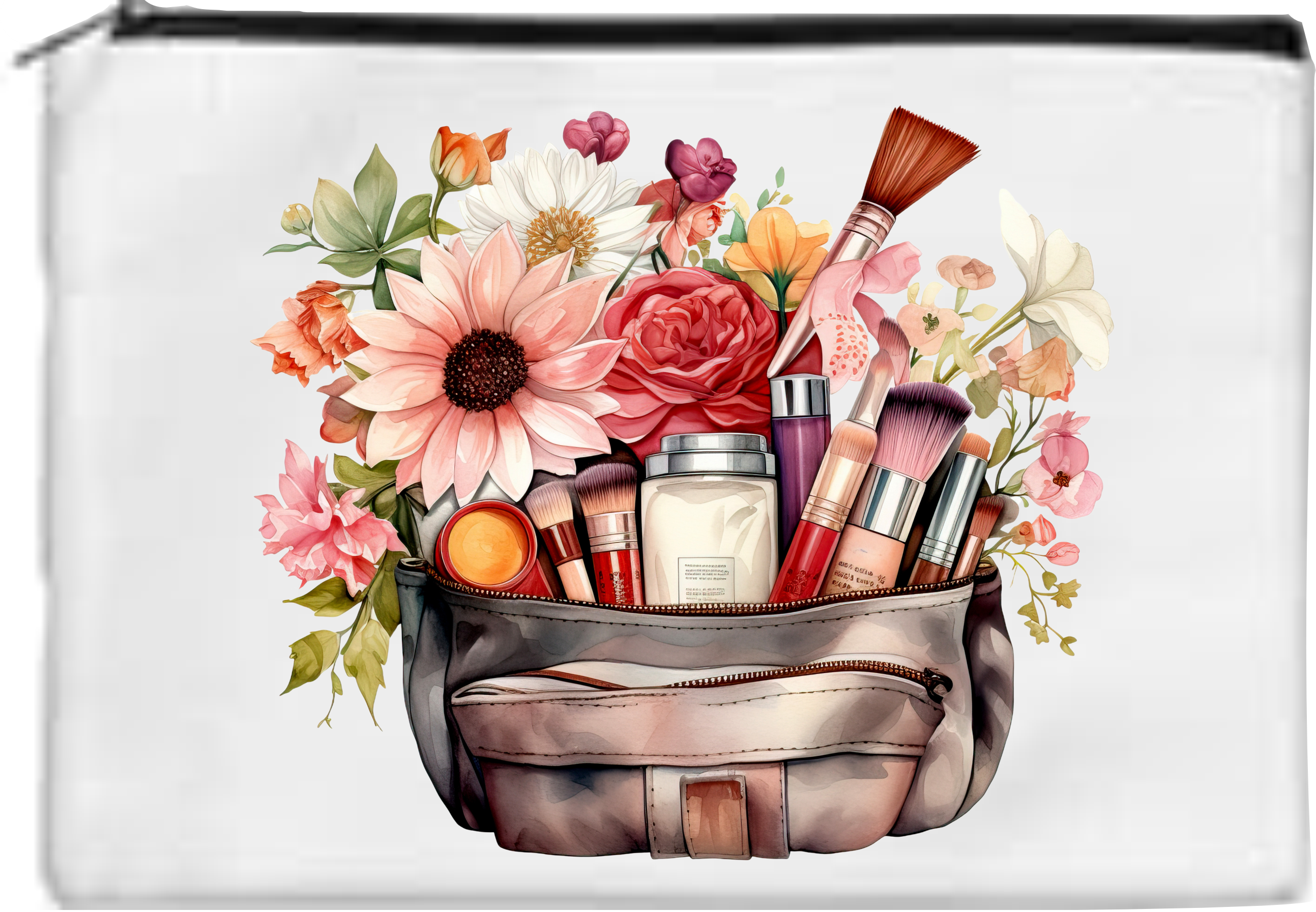 Floral - Toiletry/Makeup Bag - Sublimation Transfer