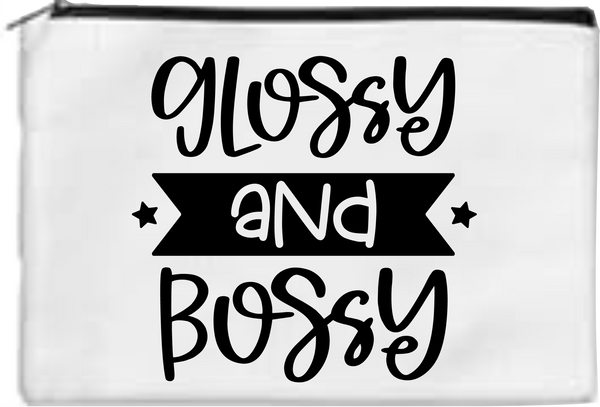 Glossy & Bossy - Toiletry/Makeup Bag - Sublimation Transfer