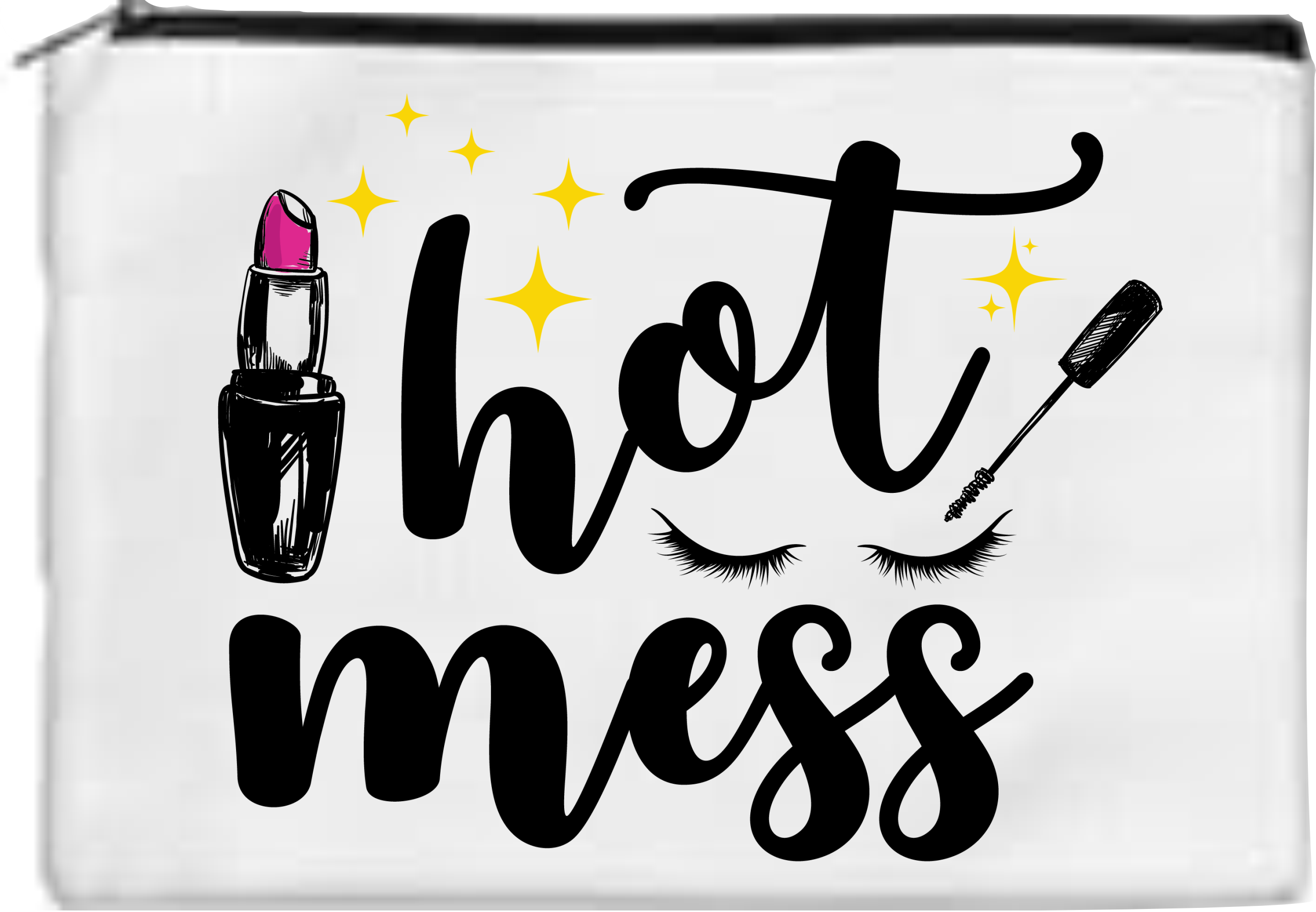 Hot Mess - Toiletry/Makeup Bag - Sublimation Transfer