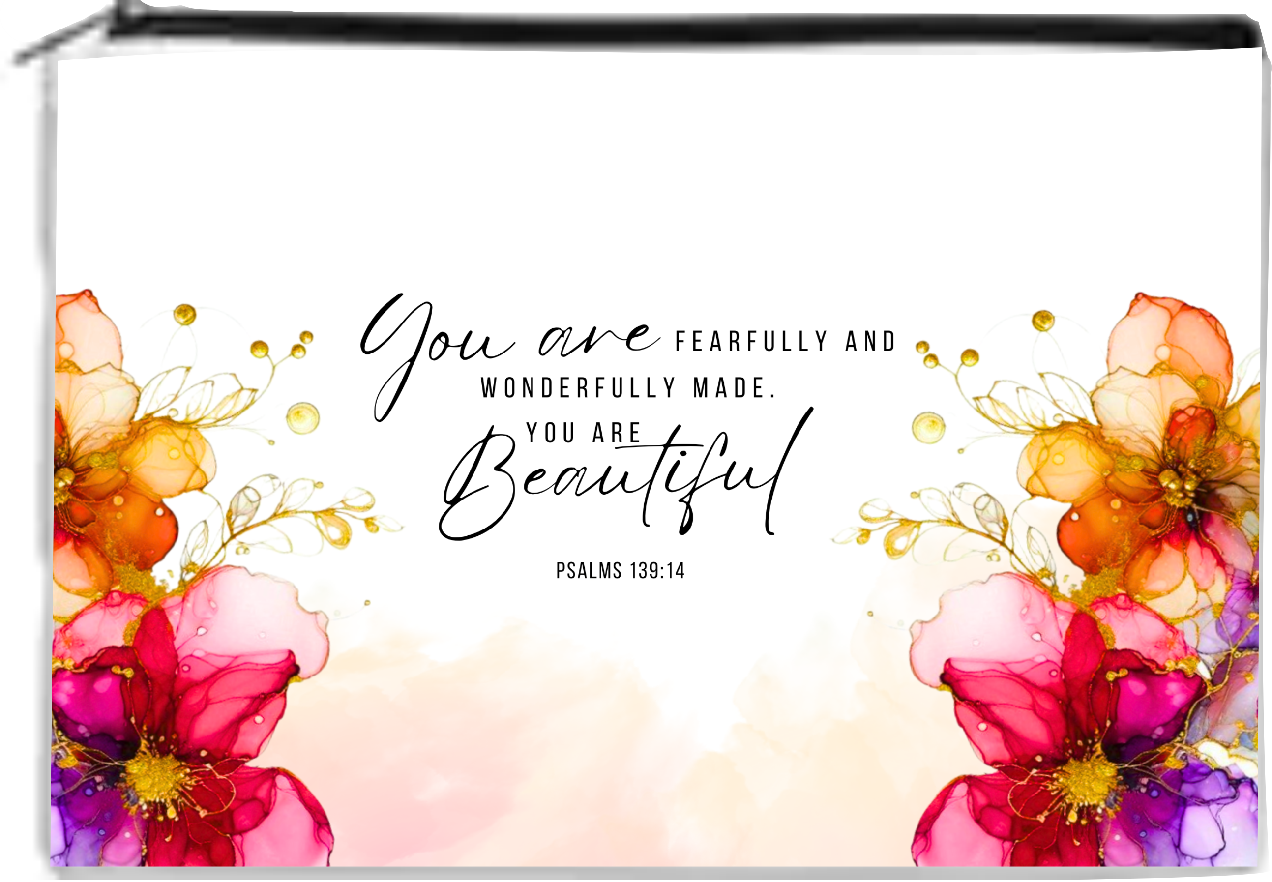 Your Are....Beautiful... - Toiletry/Makeup Bag - Sublimation Transfer