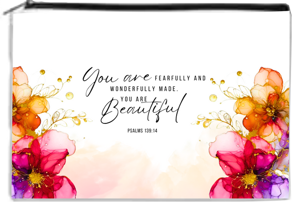 Your Are....Beautiful... - Toiletry/Makeup Bag - Sublimation Transfer