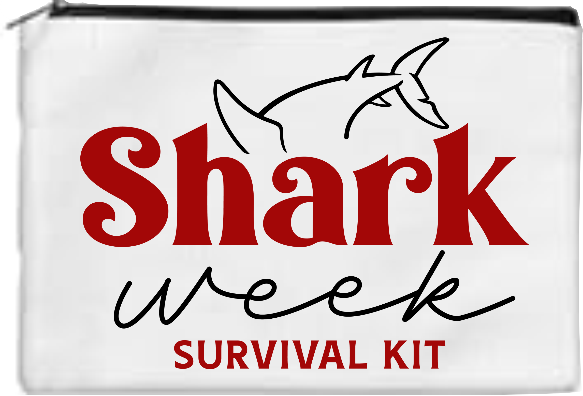 Shark Week Survival Kit - Toiletry/Makeup Bag - Sublimation Transfer