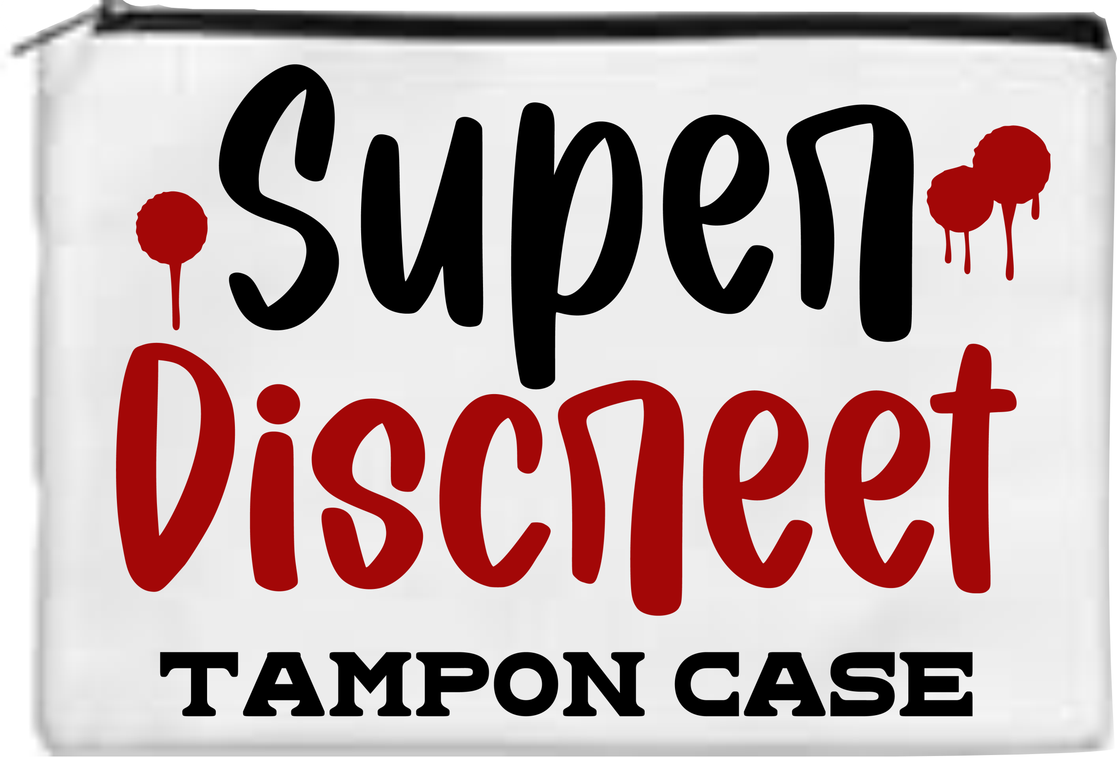 Super Discreet Tampon Case - Toiletry/Makeup Bag - Sublimation Transfer