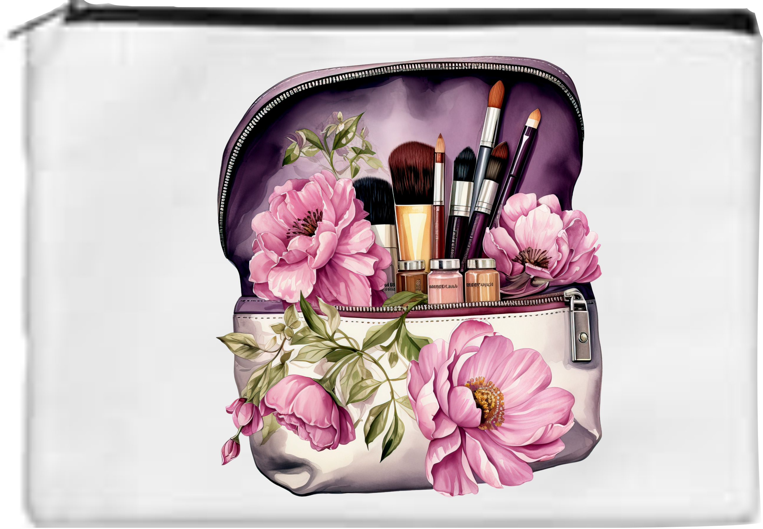 Floral - Toiletry/Makeup Bag - Sublimation Transfer