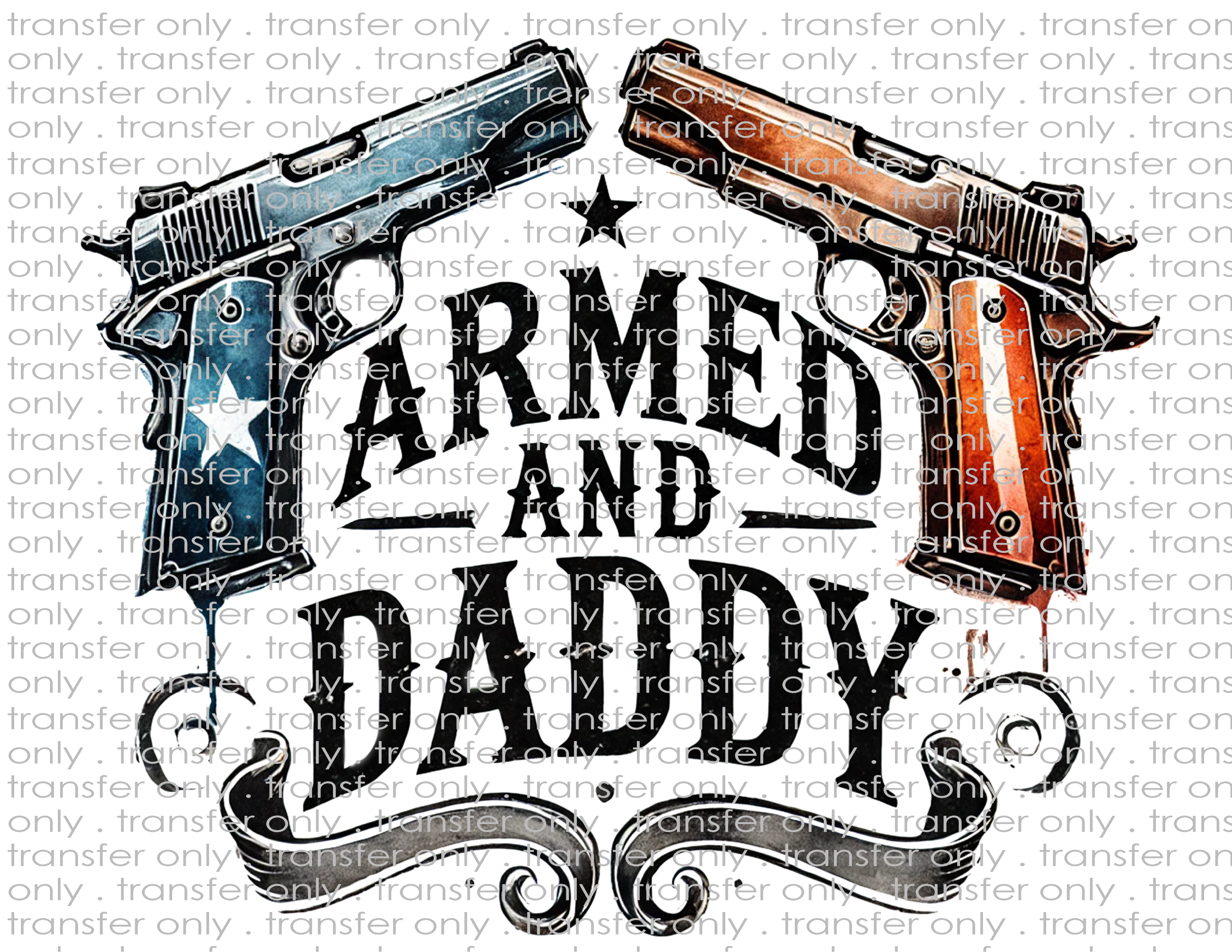 Armed & Daddy - Waterslide, Sublimation Transfers