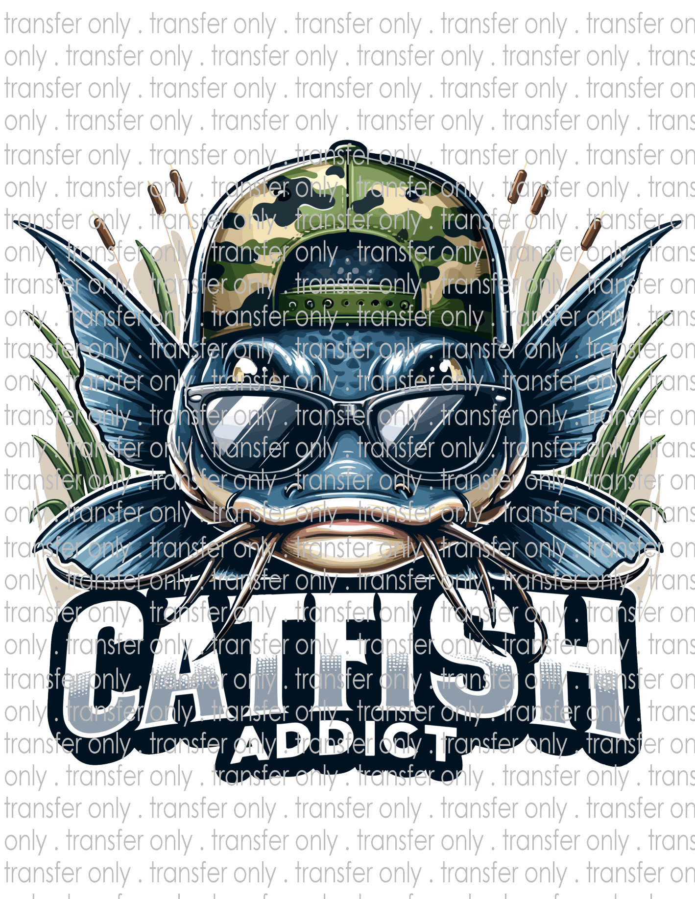 Catfish Addict - Waterslide, Sublimation Transfers