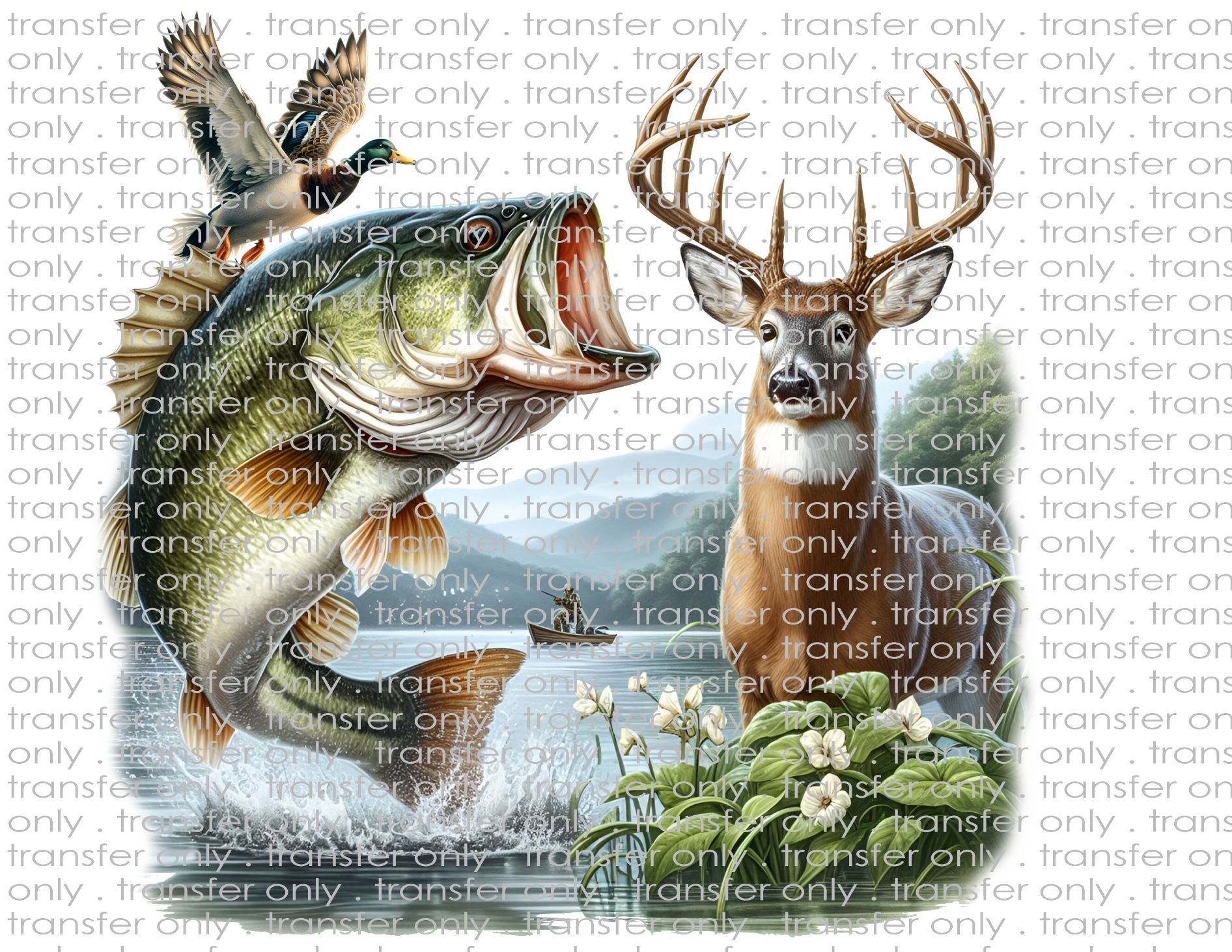 Wildlife - Waterslide, Sublimation Transfers