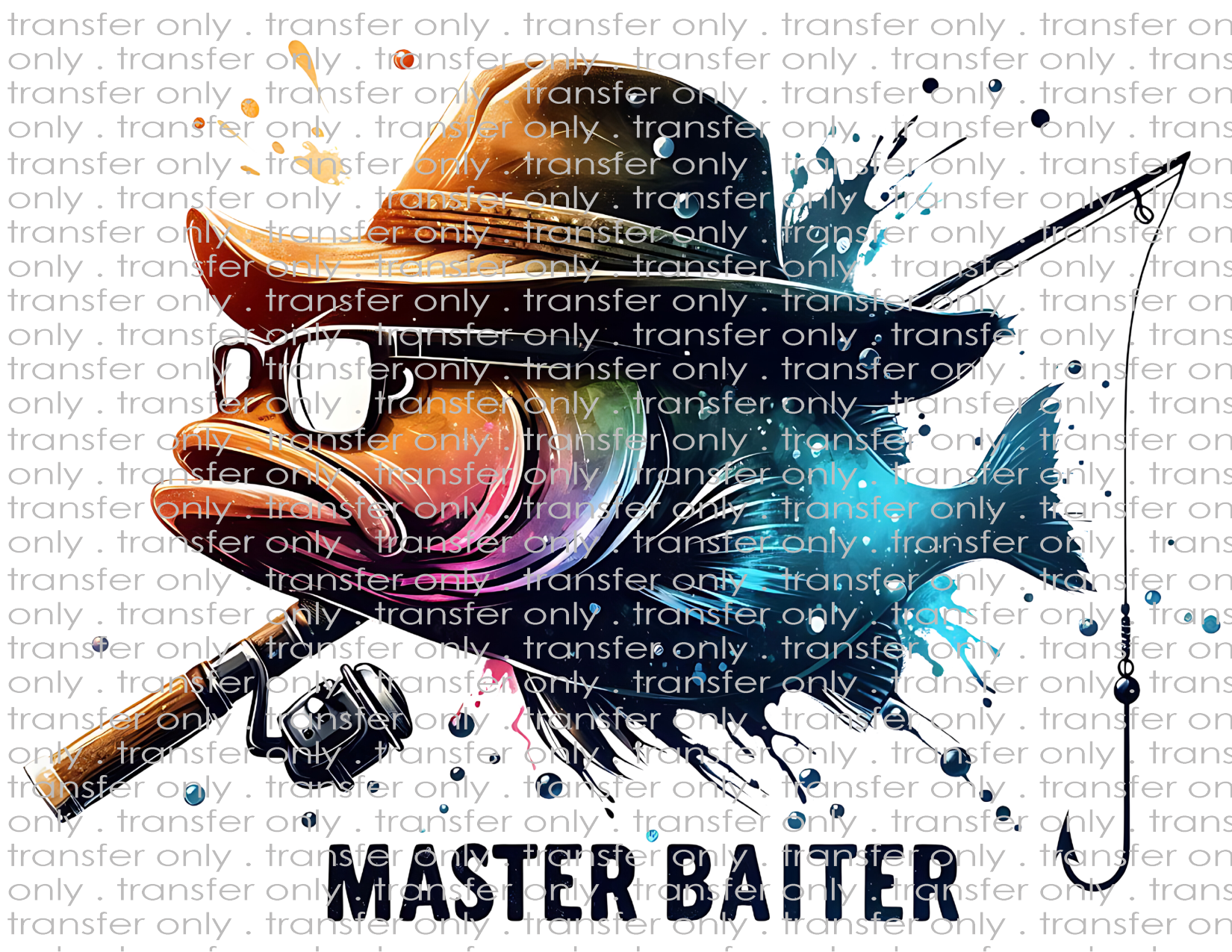 Master Baiter - Waterslide, Sublimation Transfers