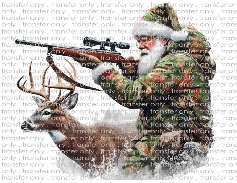 Hunting Santa - Waterslide, Sublimation Transfers