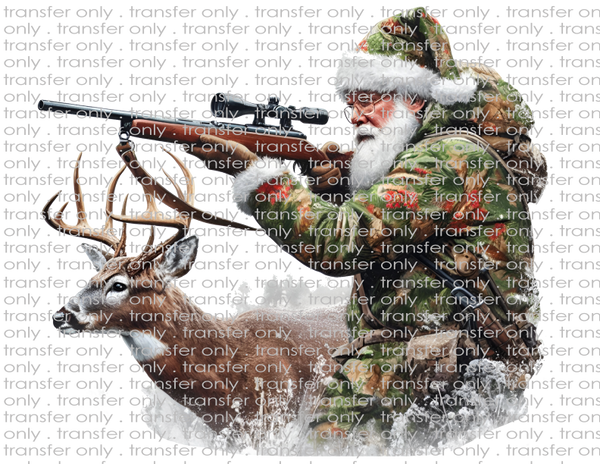 Hunting Santa - Waterslide, Sublimation Transfers