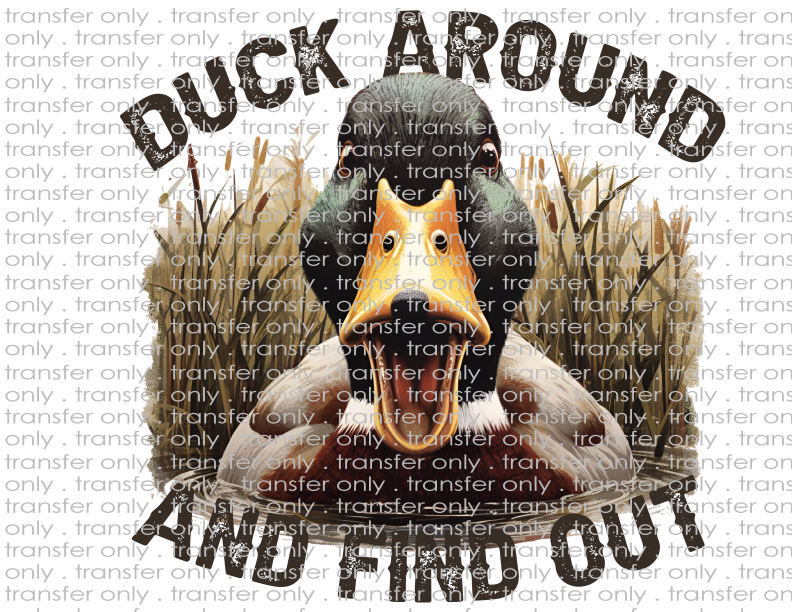 Duck Around & Find Out - Waterslide, Sublimation Transfers