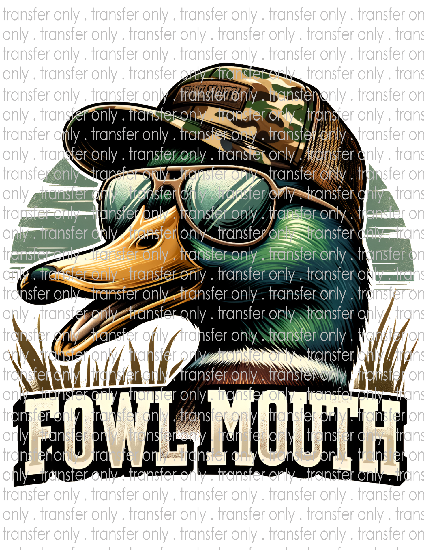 Fowl Mouth - Waterslide, Sublimation Transfers