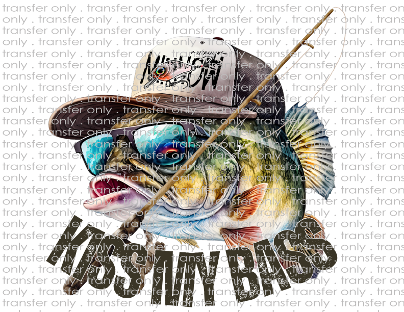 Kiss My Bass - Waterslide, Sublimation Transfers