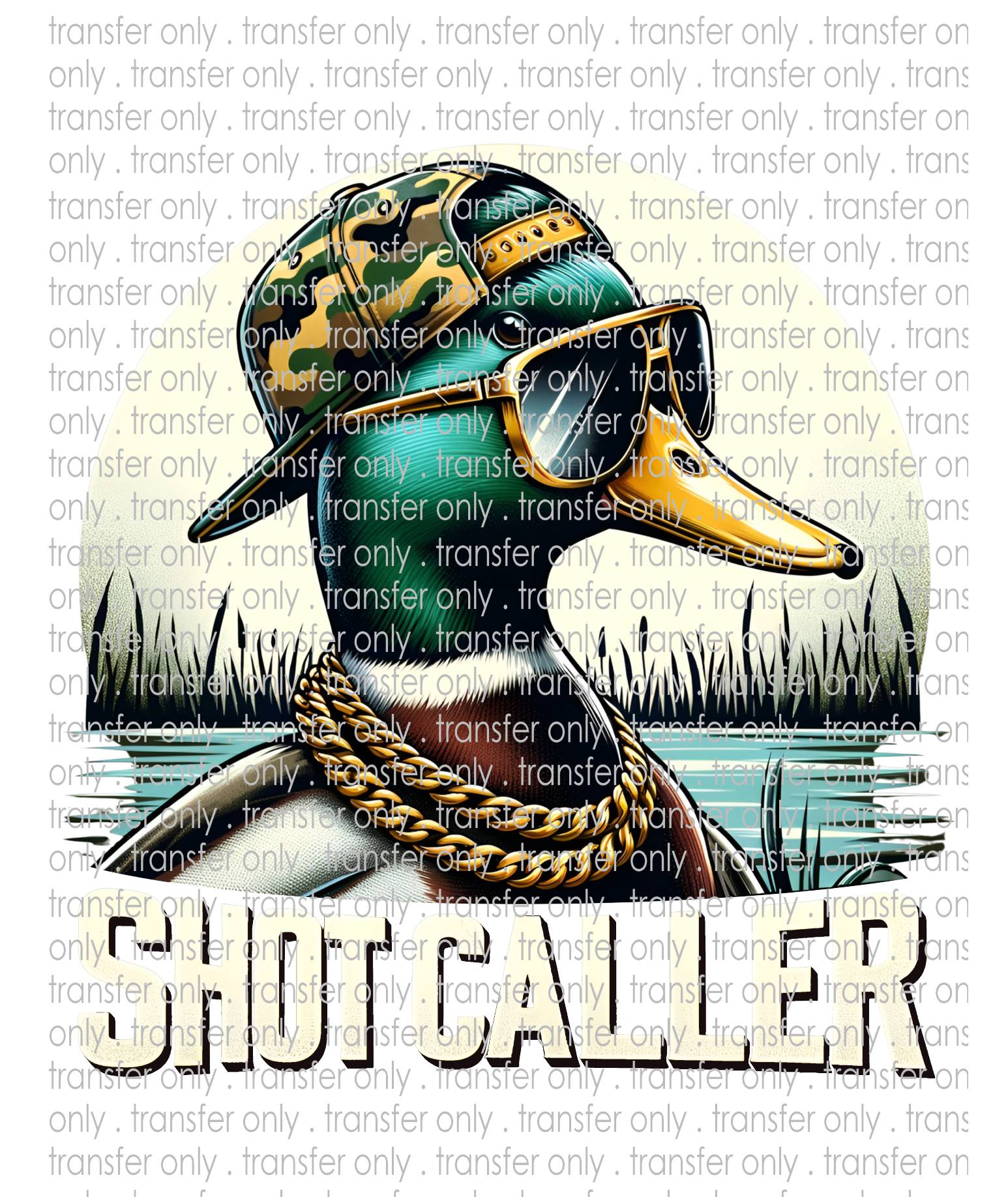 Shot Caller - Waterslide, Sublimation Transfers