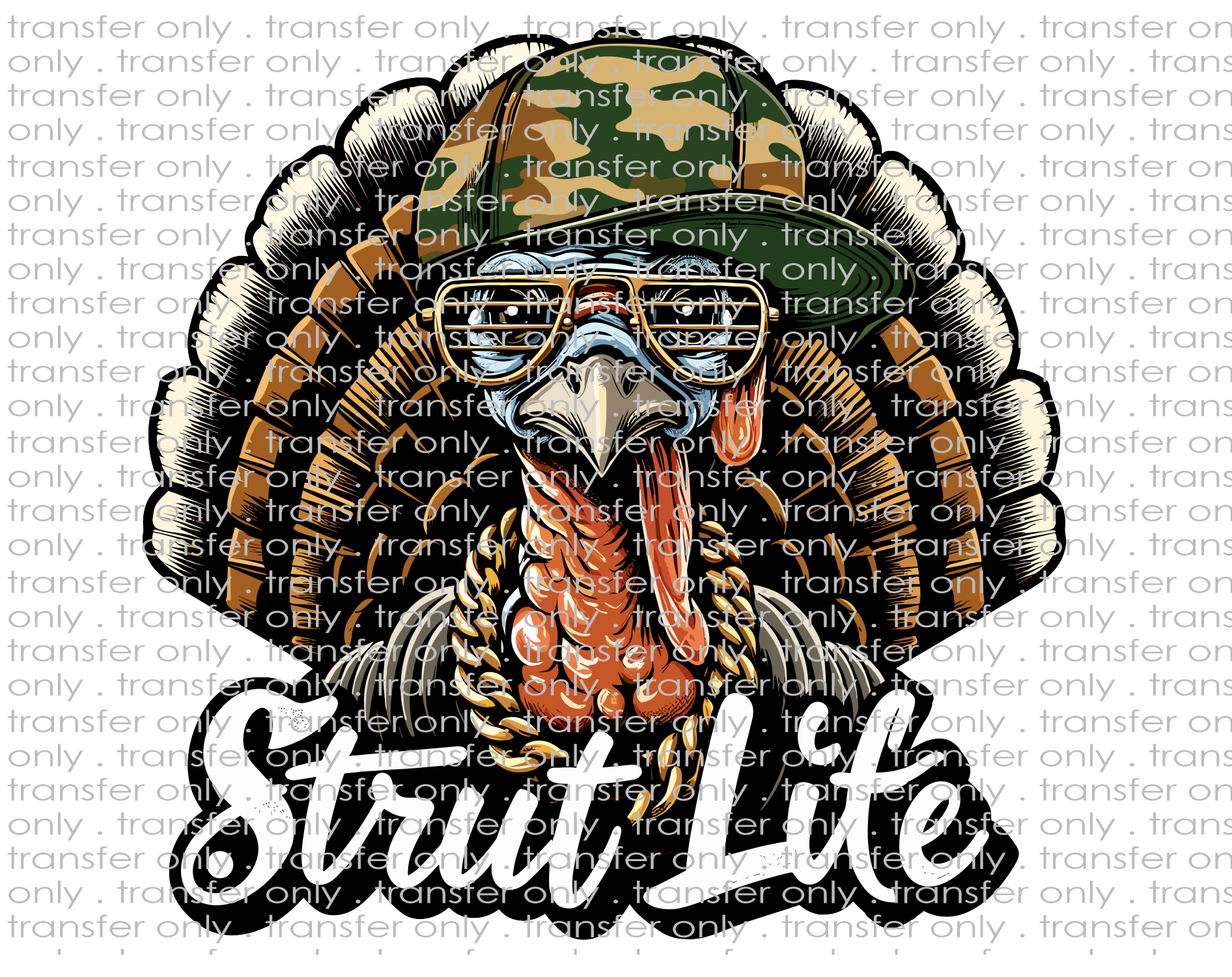 Strut Life - Waterslide, Sublimation Transfers