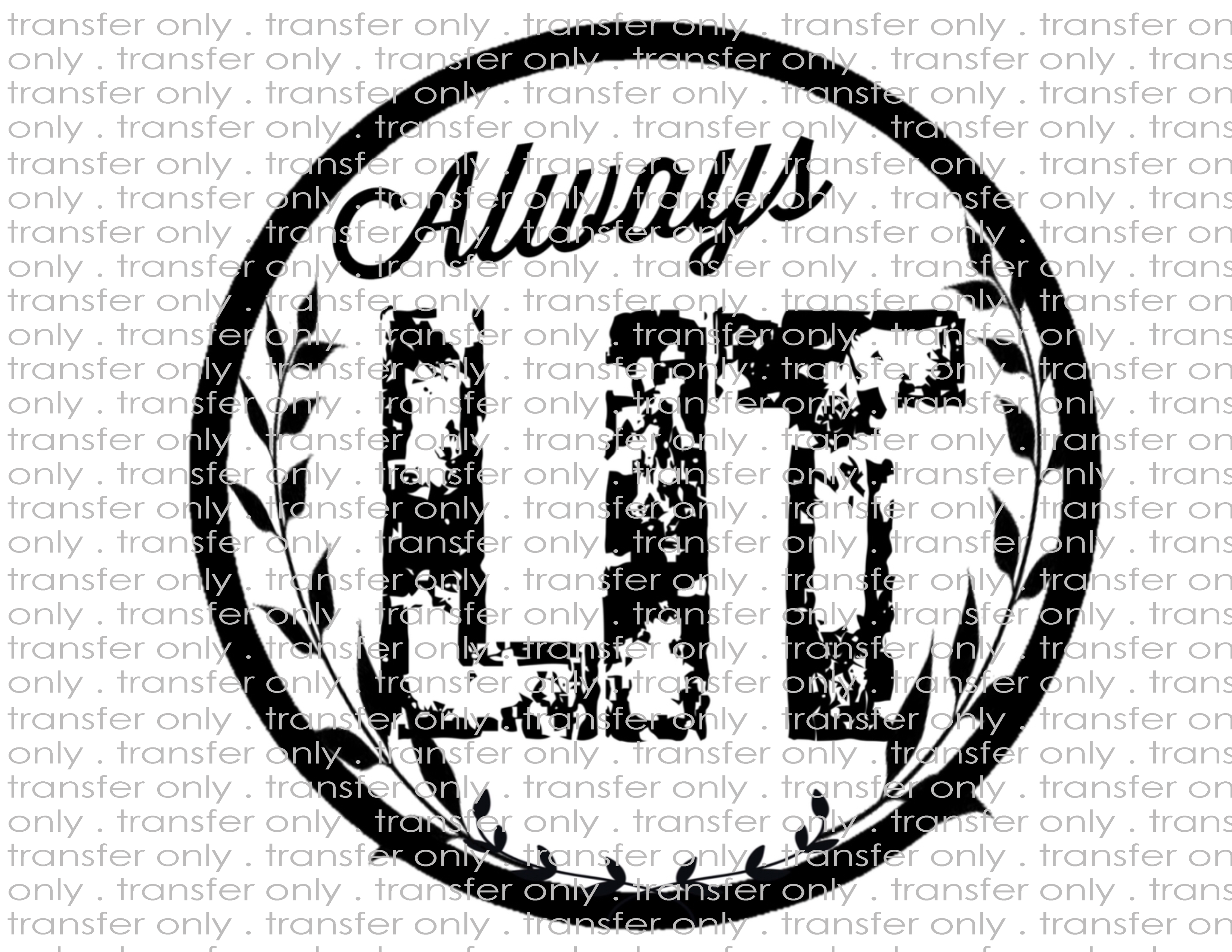 Always Lit Beer - Waterslide, Sublimation Transfers