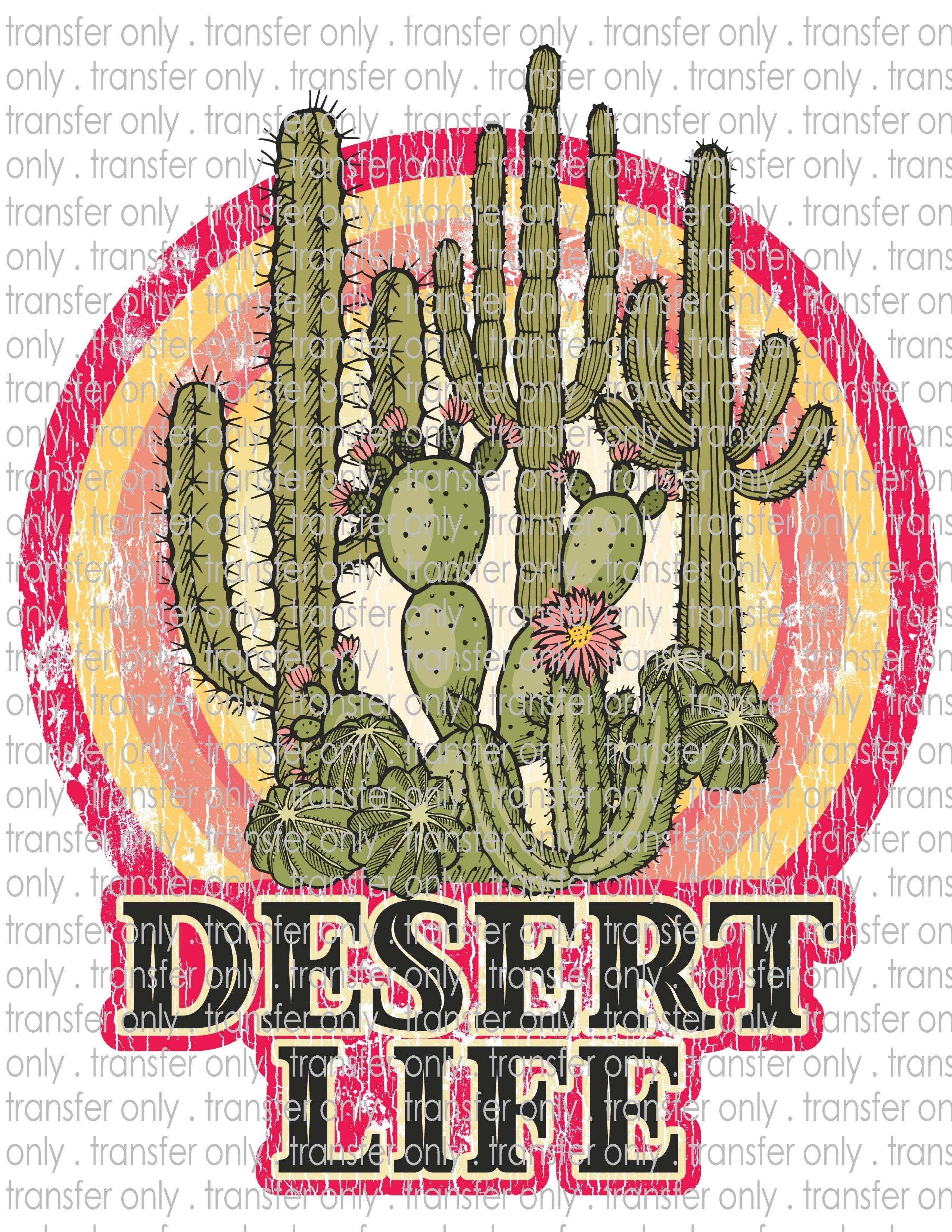 Desert Life - Waterslide, Sublimation Transfers