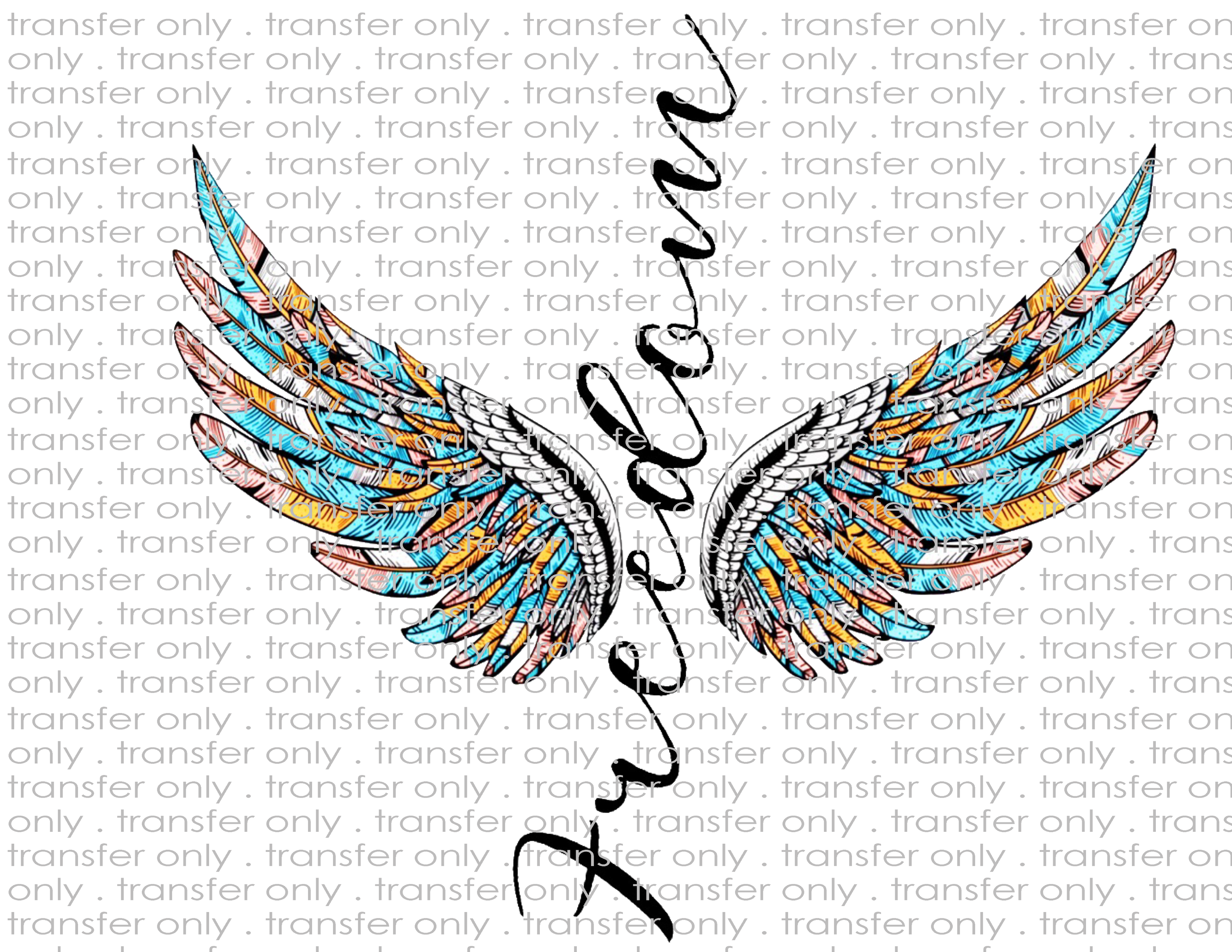 Freedom Wings - Waterslide, Sublimation Transfers