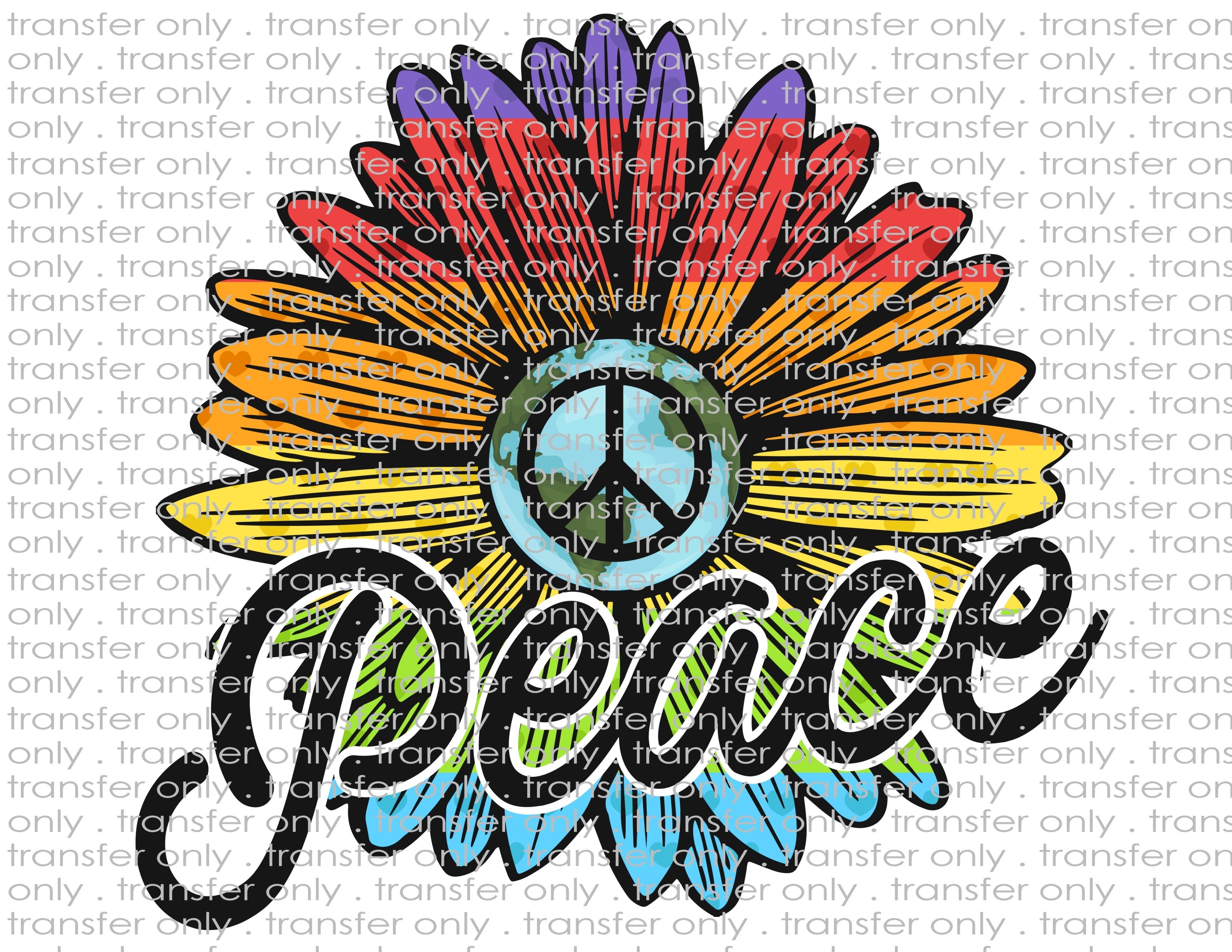 Waterslide, Sublimation Transfers - Peace