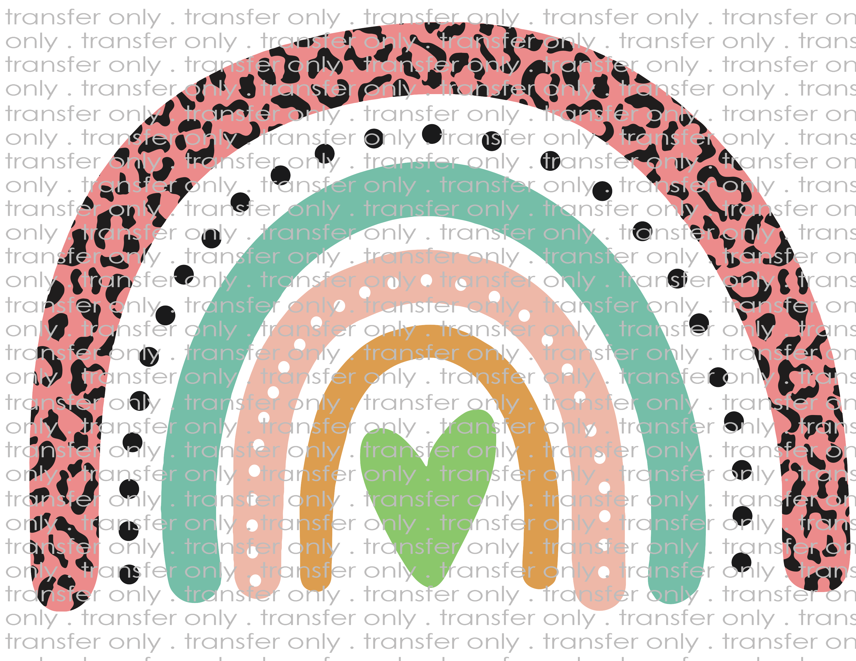 Scandinavian Rainbow - Waterslide, Sublimation Transfers