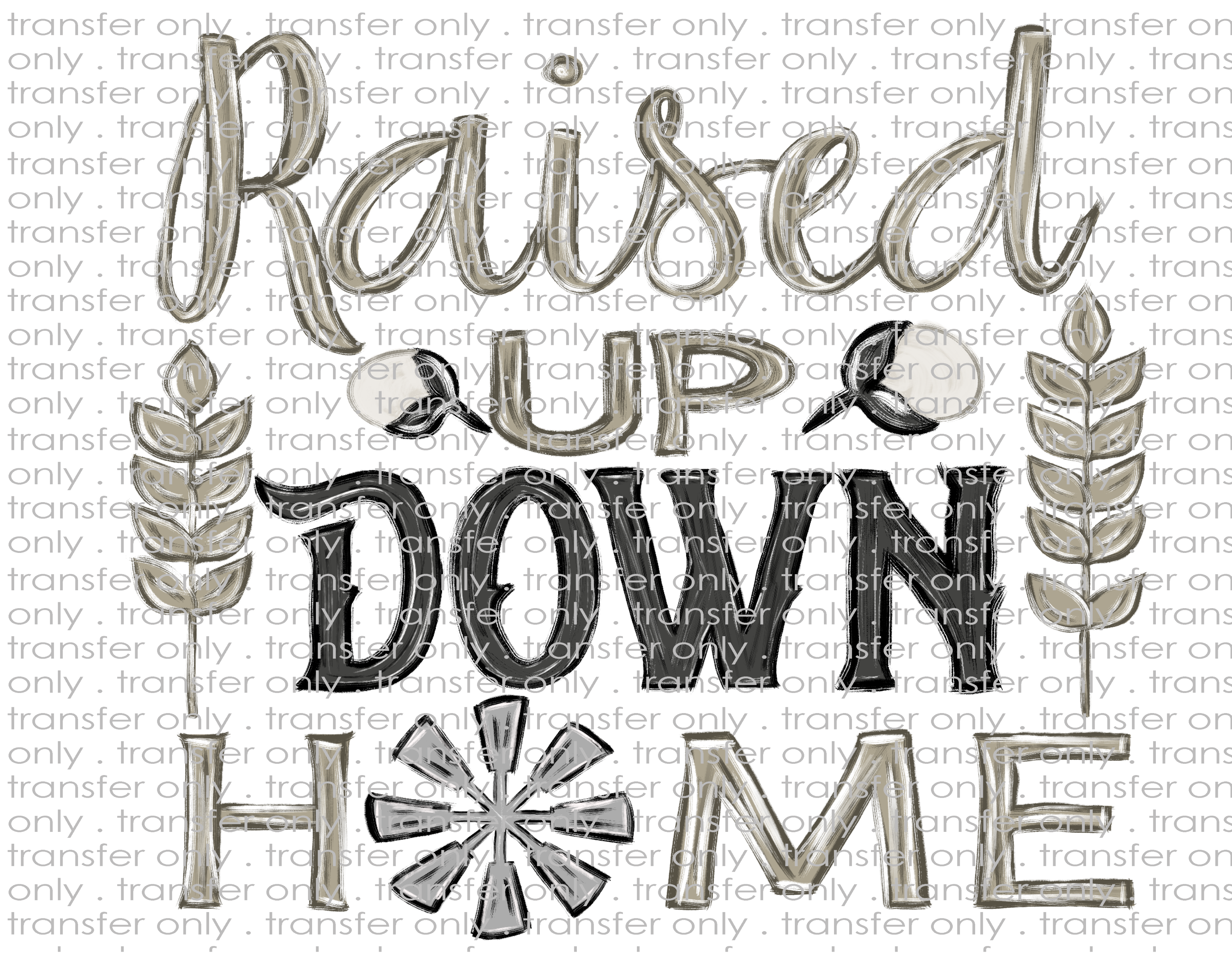 Southern Chalk Style - Waterslide, Sublimation Transfers