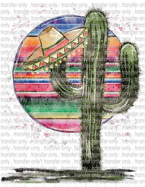 Serape Cactus - Waterslide, Sublimation Transfers