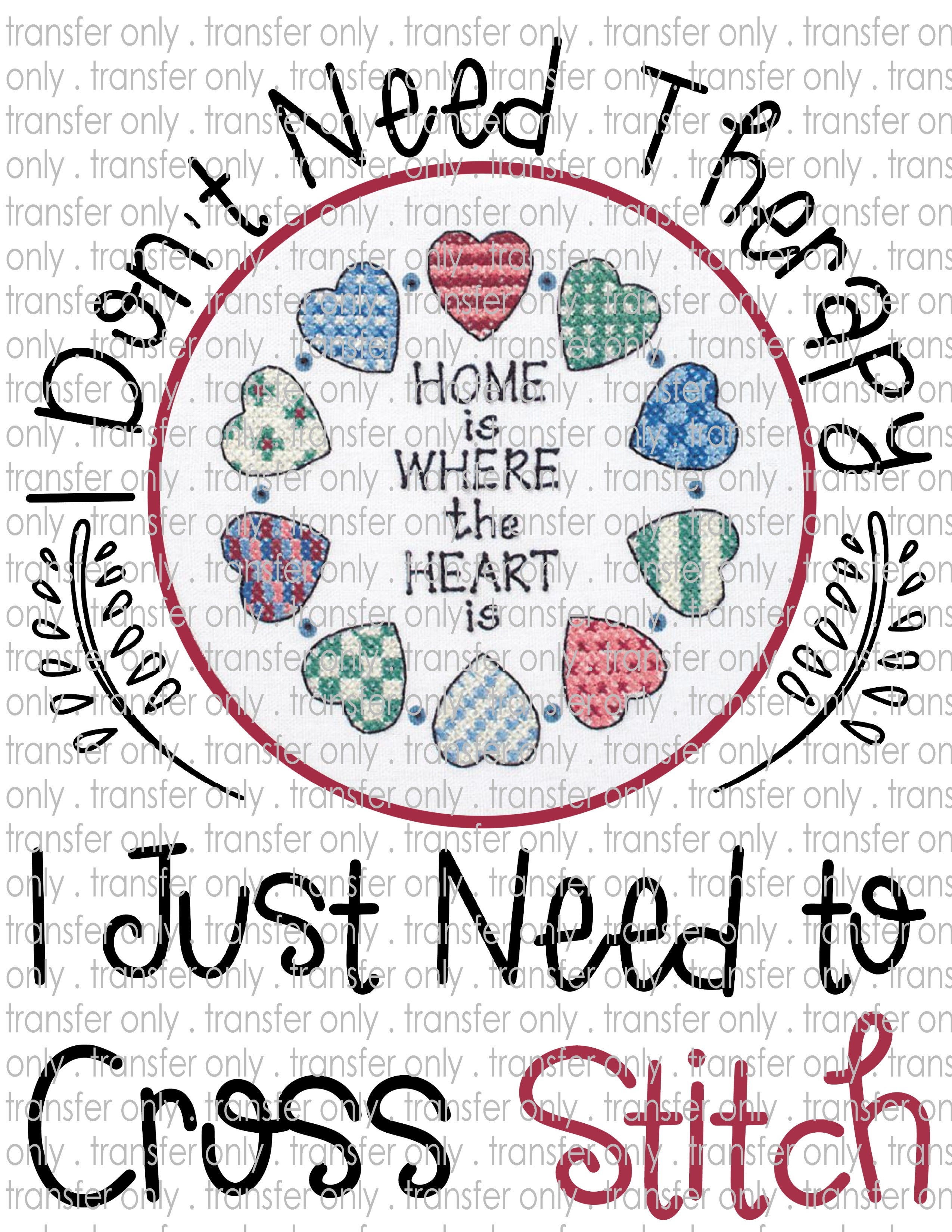 Waterslide, Sublimation Transfers - Cross Stitch Therapy