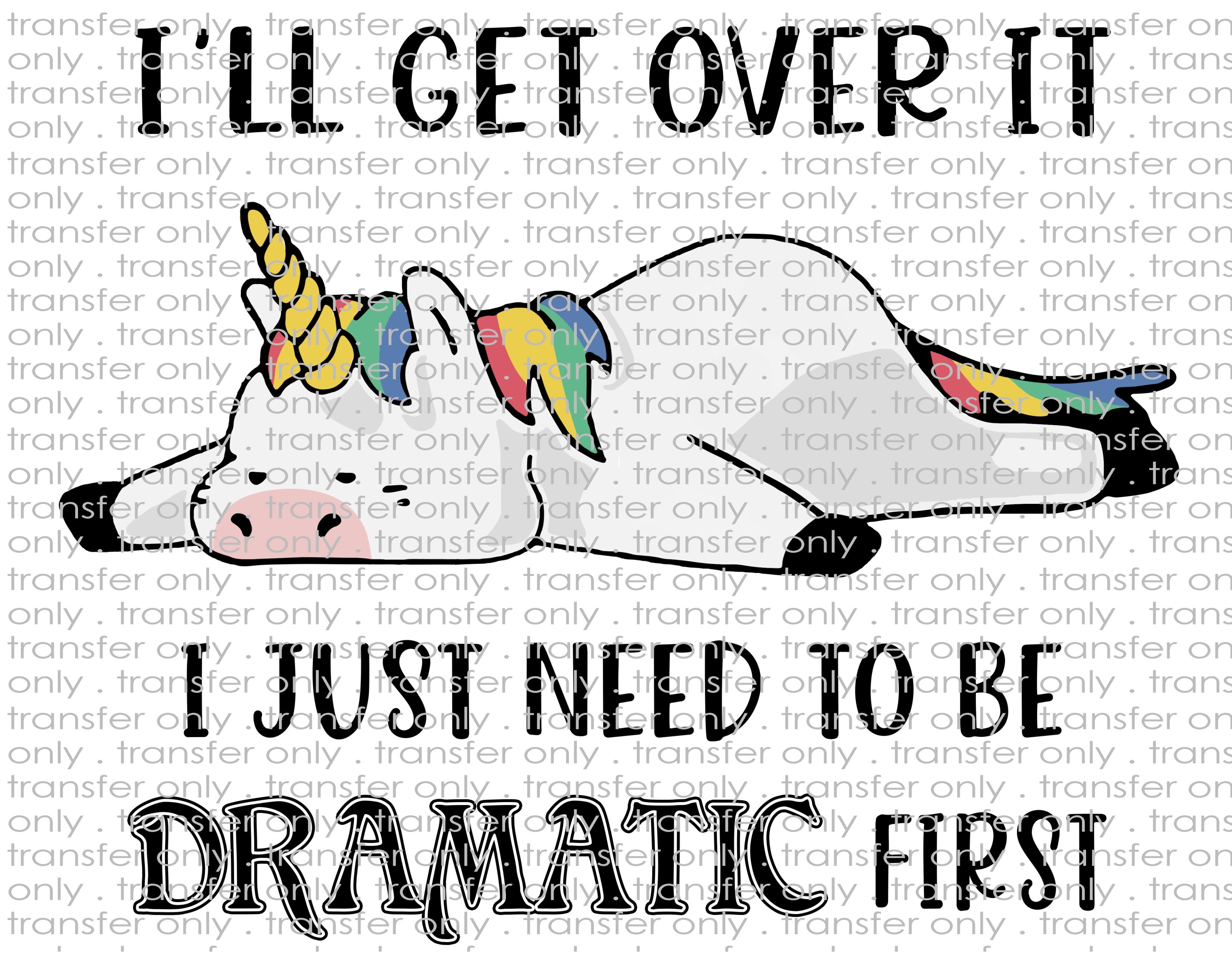 Dramatic Unicorn - Waterslide, Sublimation Transfers