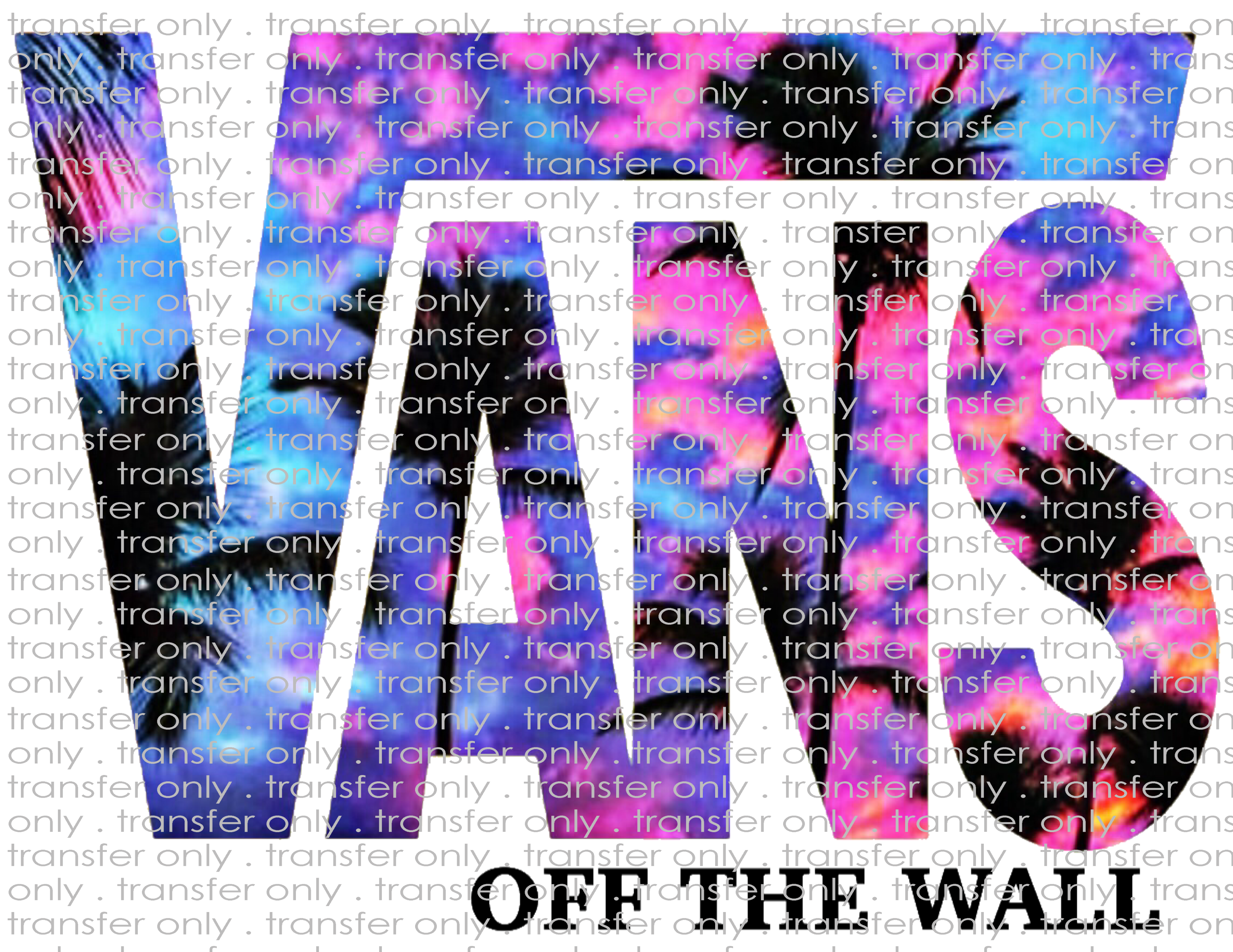 Vans Beach Scene - Waterslide, Sublimation Transfers