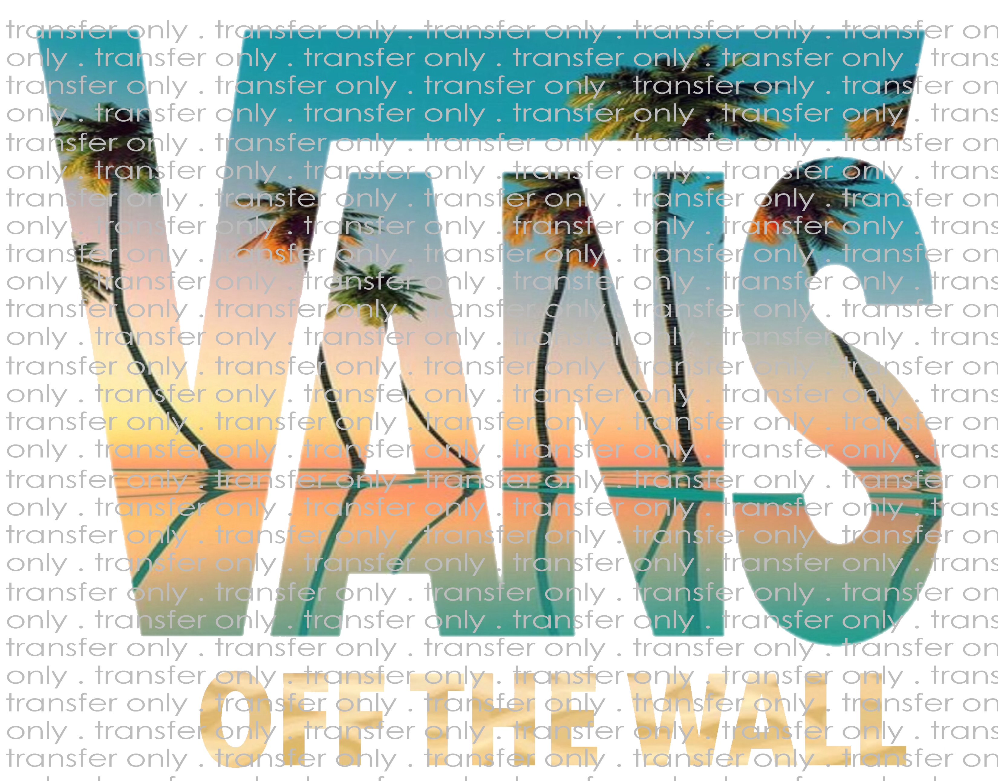 Vans Beach Scene - Waterslide, Sublimation Transfers