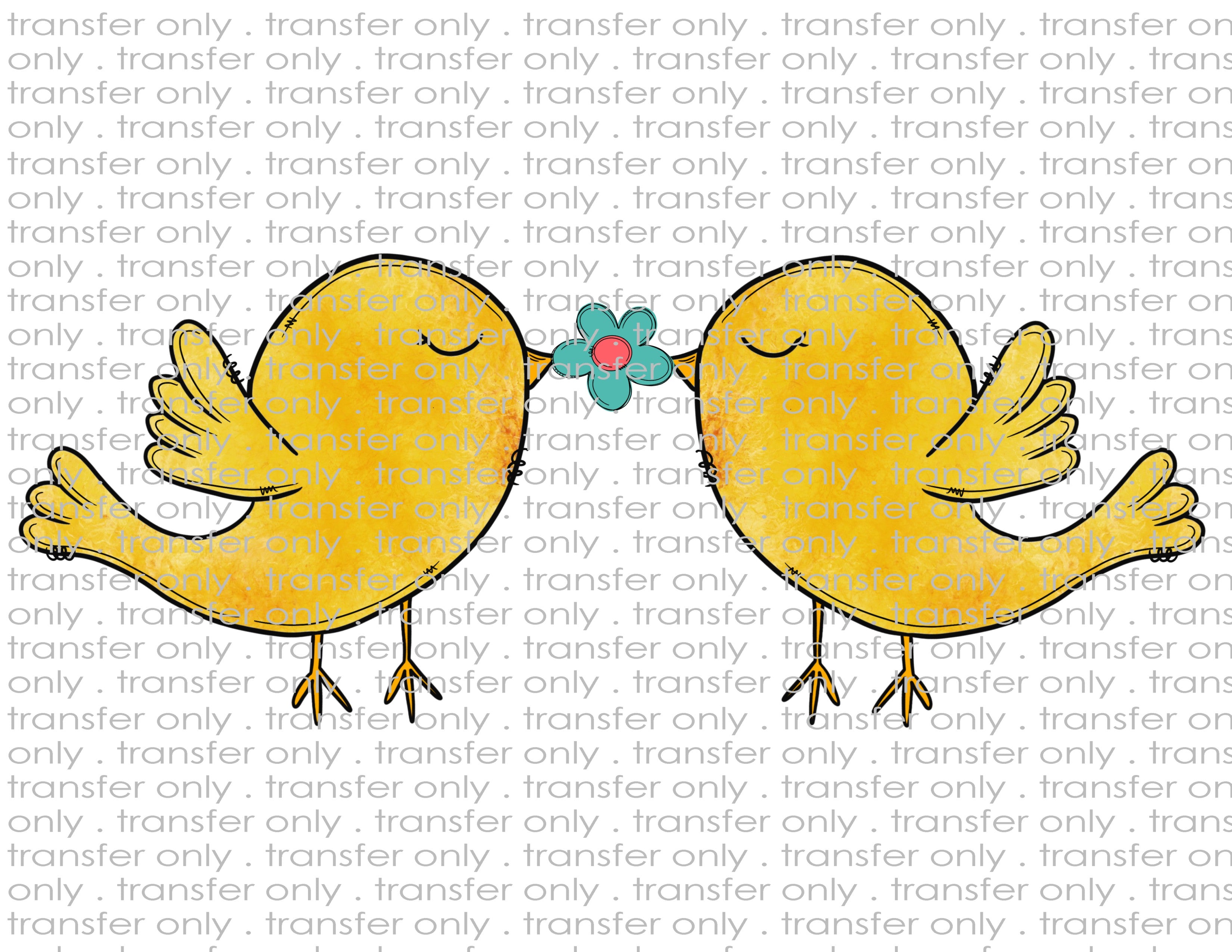 Spring Birds - Waterslide, Sublimation Transfers