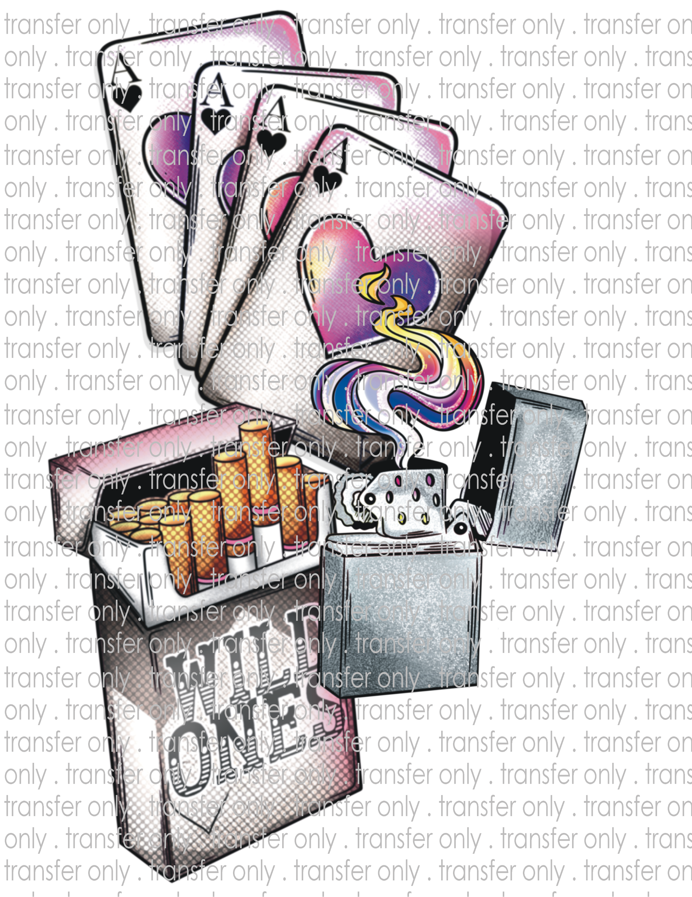 Wild Card - Waterslide, Sublimation Transfers