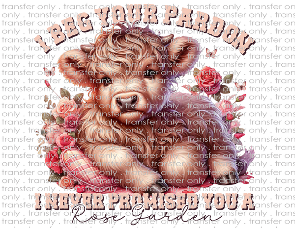 I Beg your Pardon... - Waterslide, Sublimation Transfers